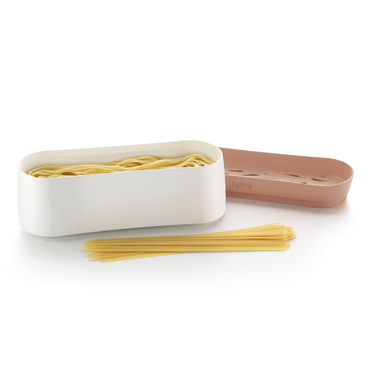 Lékué Quick Pasta Recipes Cooker 1.5L Terracotta Pink