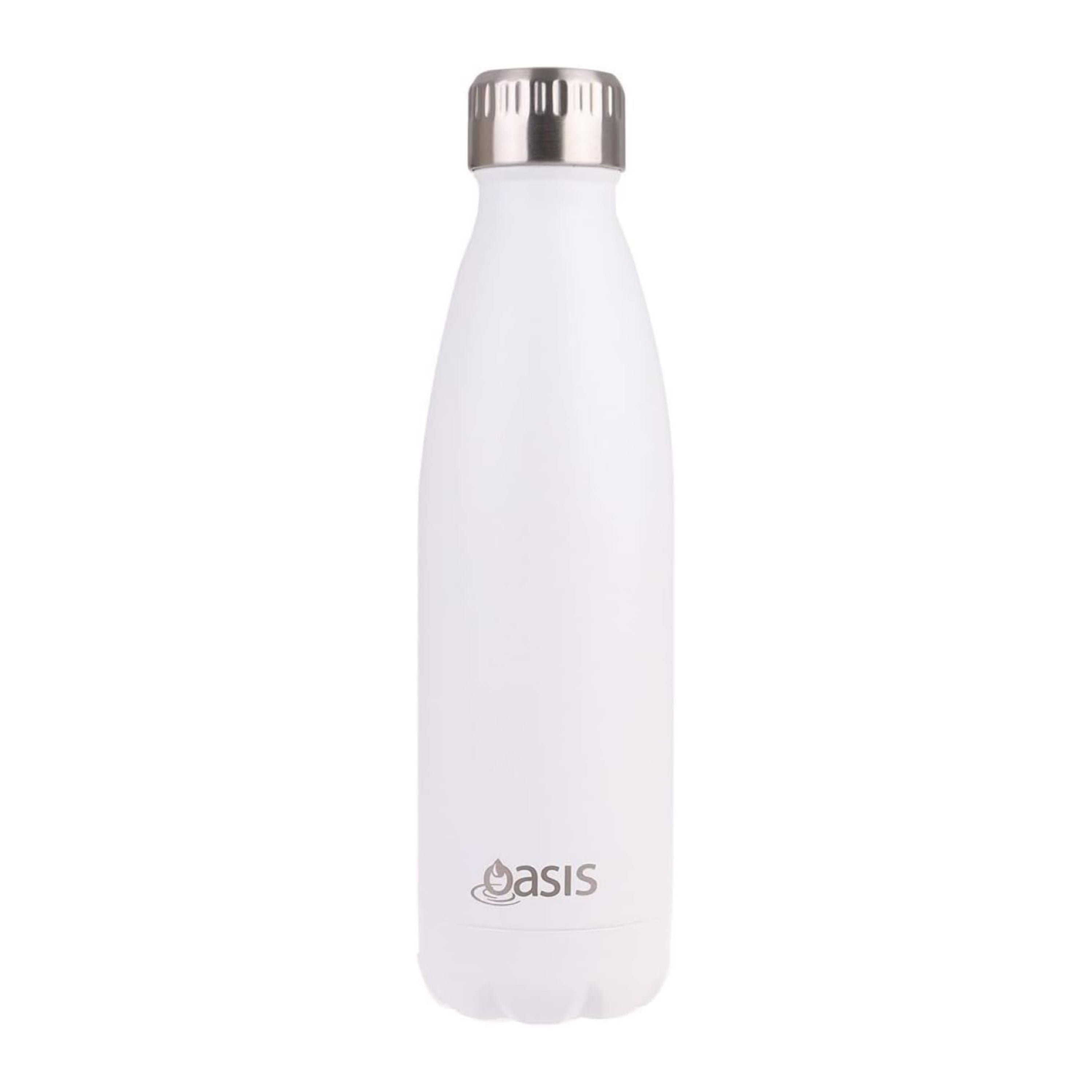 Oasis Double Wall Drink Bottle 500ml Matte White