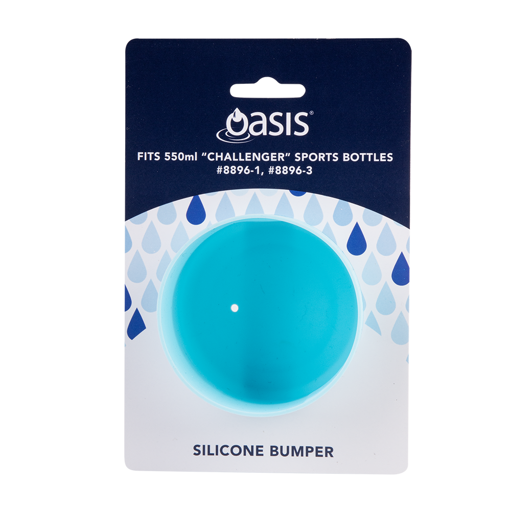 Oasis Silicone Bumper To Fit Challenger Bottle 550ml - Island Blue