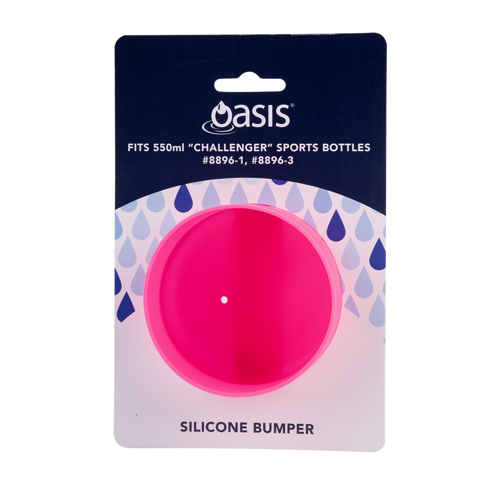 Oasis Silicone Bumper To Fit Challenger Bottle 550ml - Neon Pink