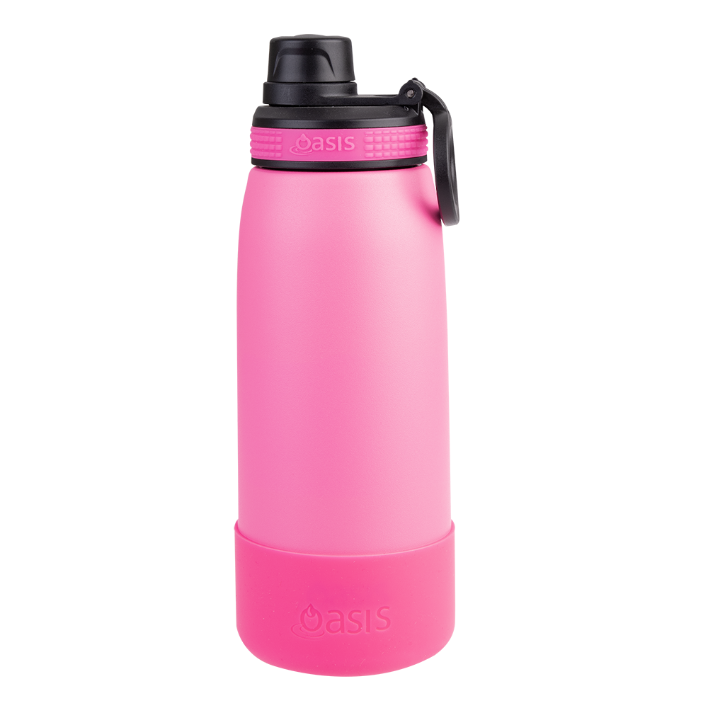 Oasis Silicone Bumper To Fit Sports Bottle 780ml - Neon Pink