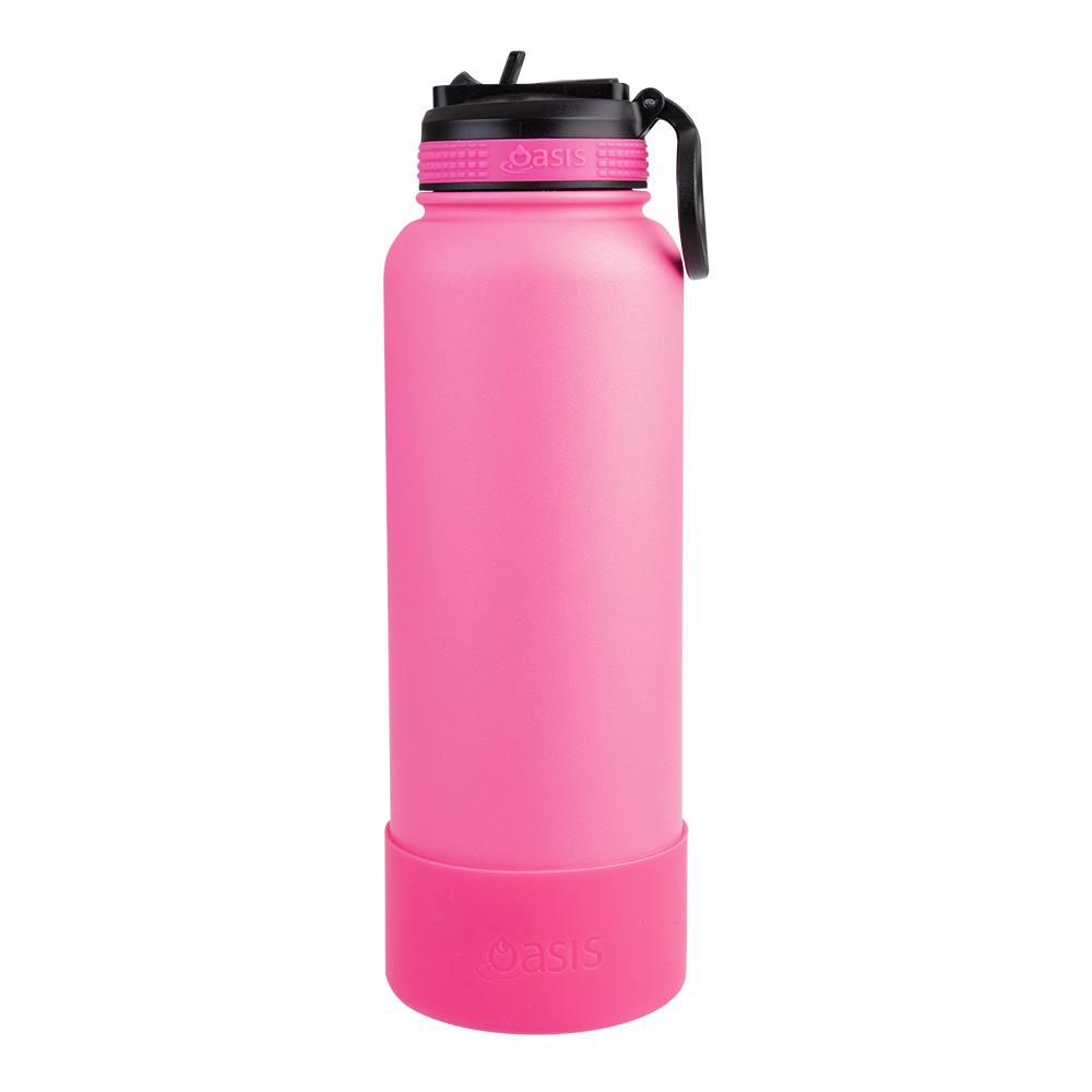 Oasis Silicone Bumper To Fit Challenger Bottle 1.1L - Neon Pink