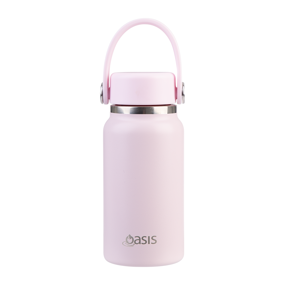 Oasis Mini Stainless Steel Insulated Bottle 200ml - Pink Lemonade