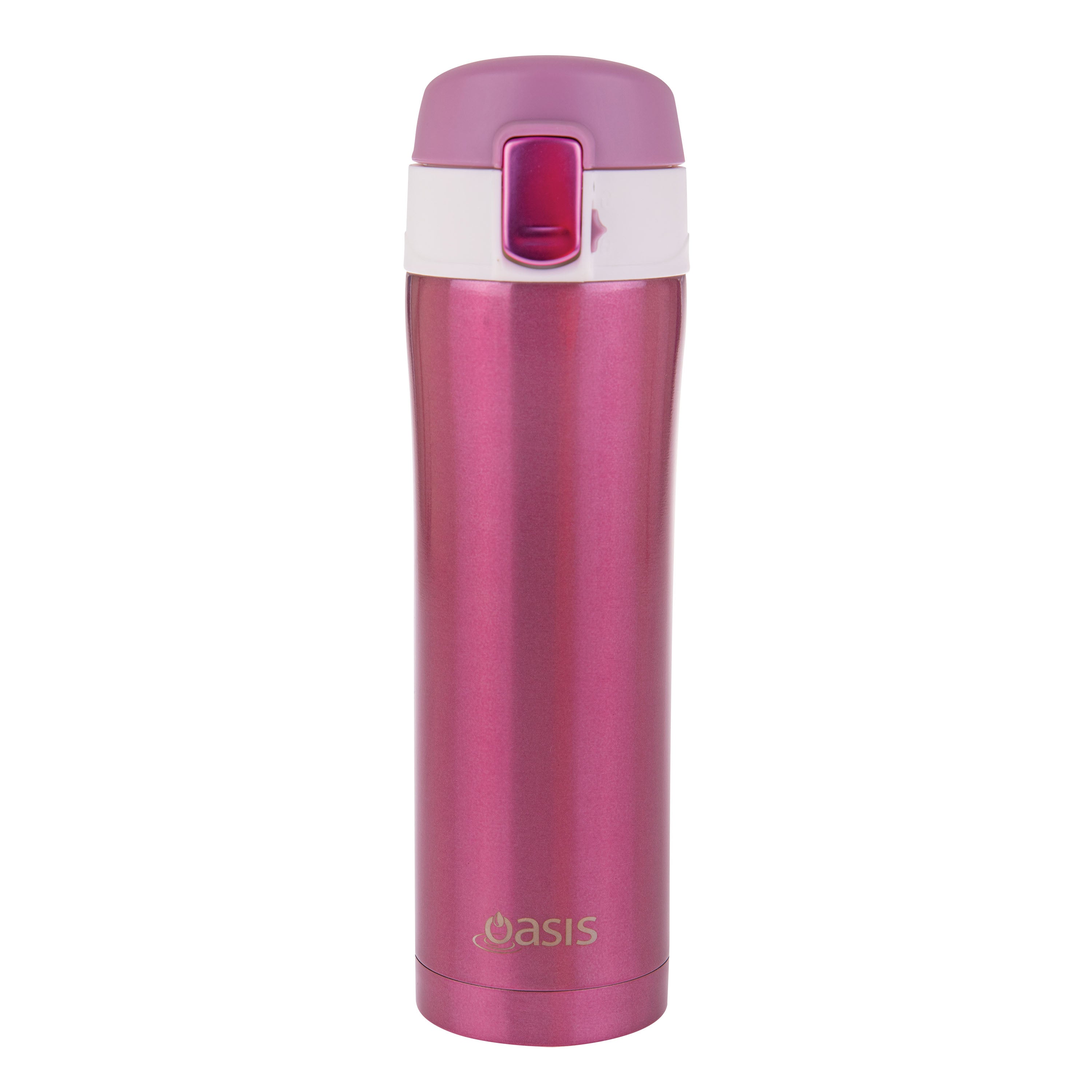 Oasis Stainless Steel Flip-Top Vacuum Flask 450ml - Blush
