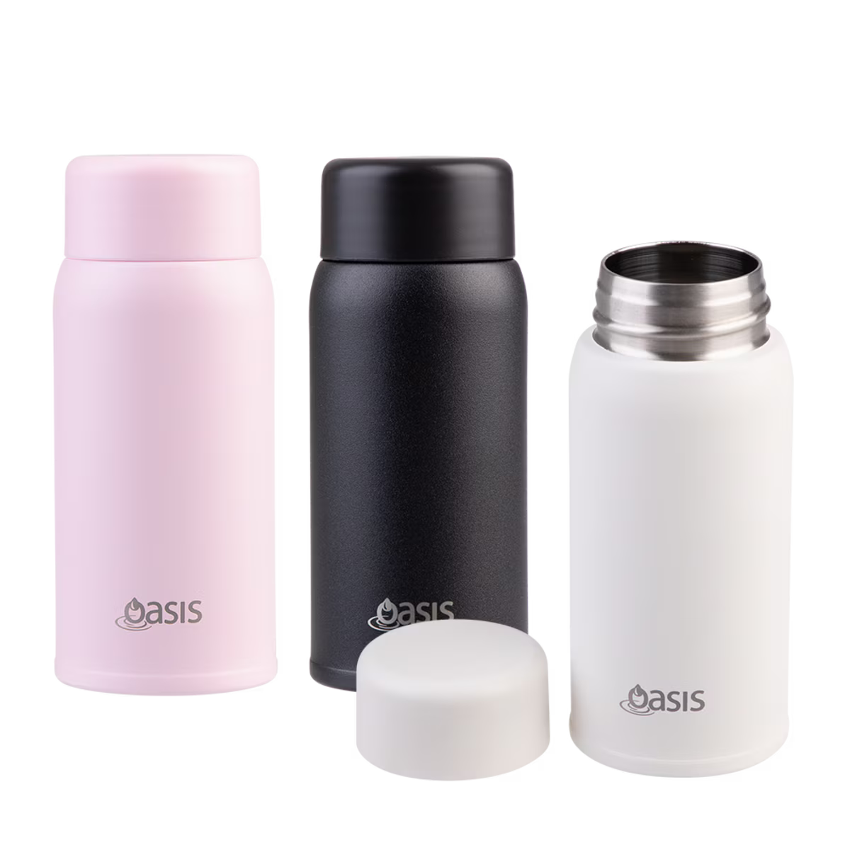Oasis Mini Mini Double Wall Drink Bottle 150ml - Black