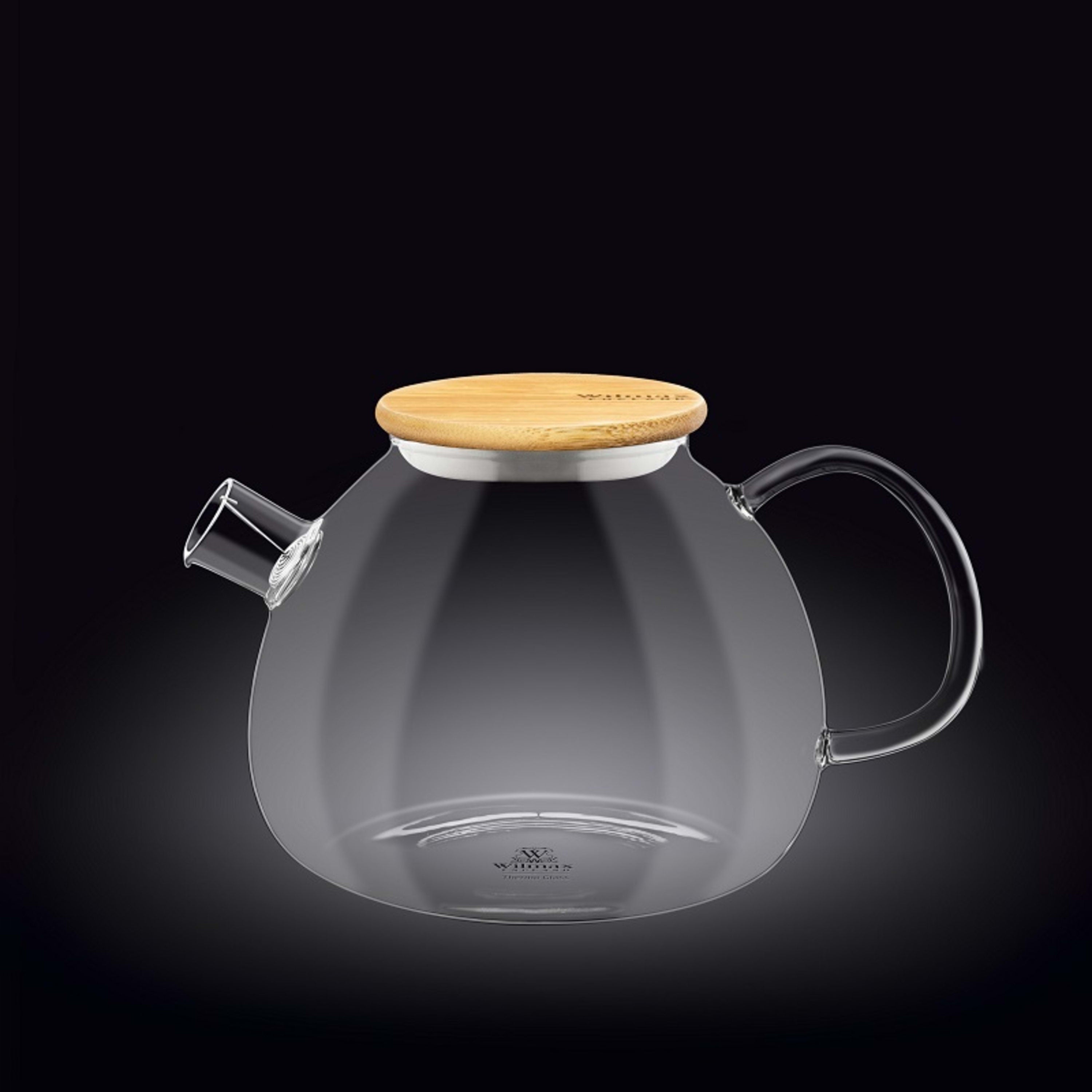 Wilmax England Thermo Tea Pot 1200ml with Bamboo Lid