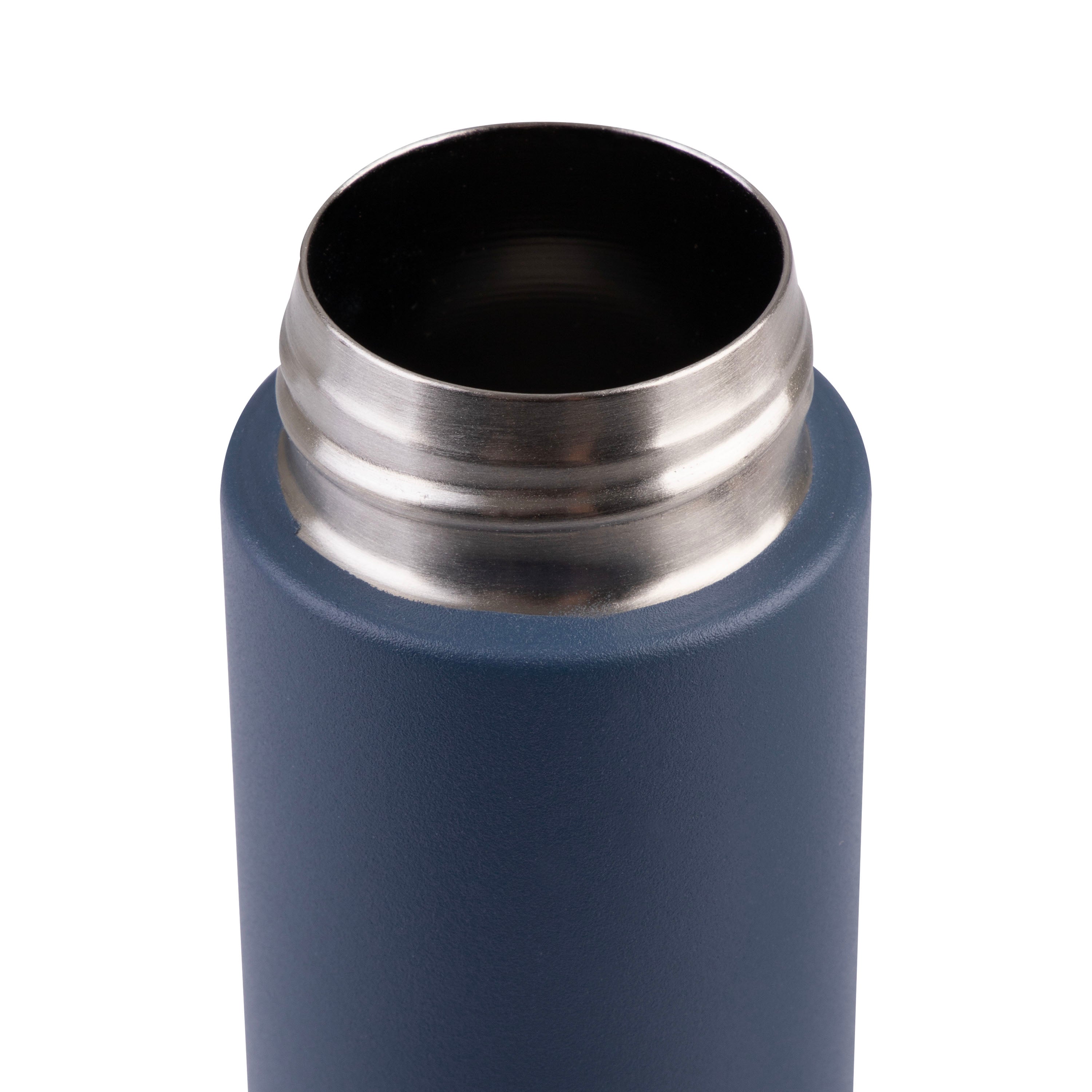 Oasis Skinny Mini Double Wall Drink Bottle with Powdercoat 250ml - Indigo