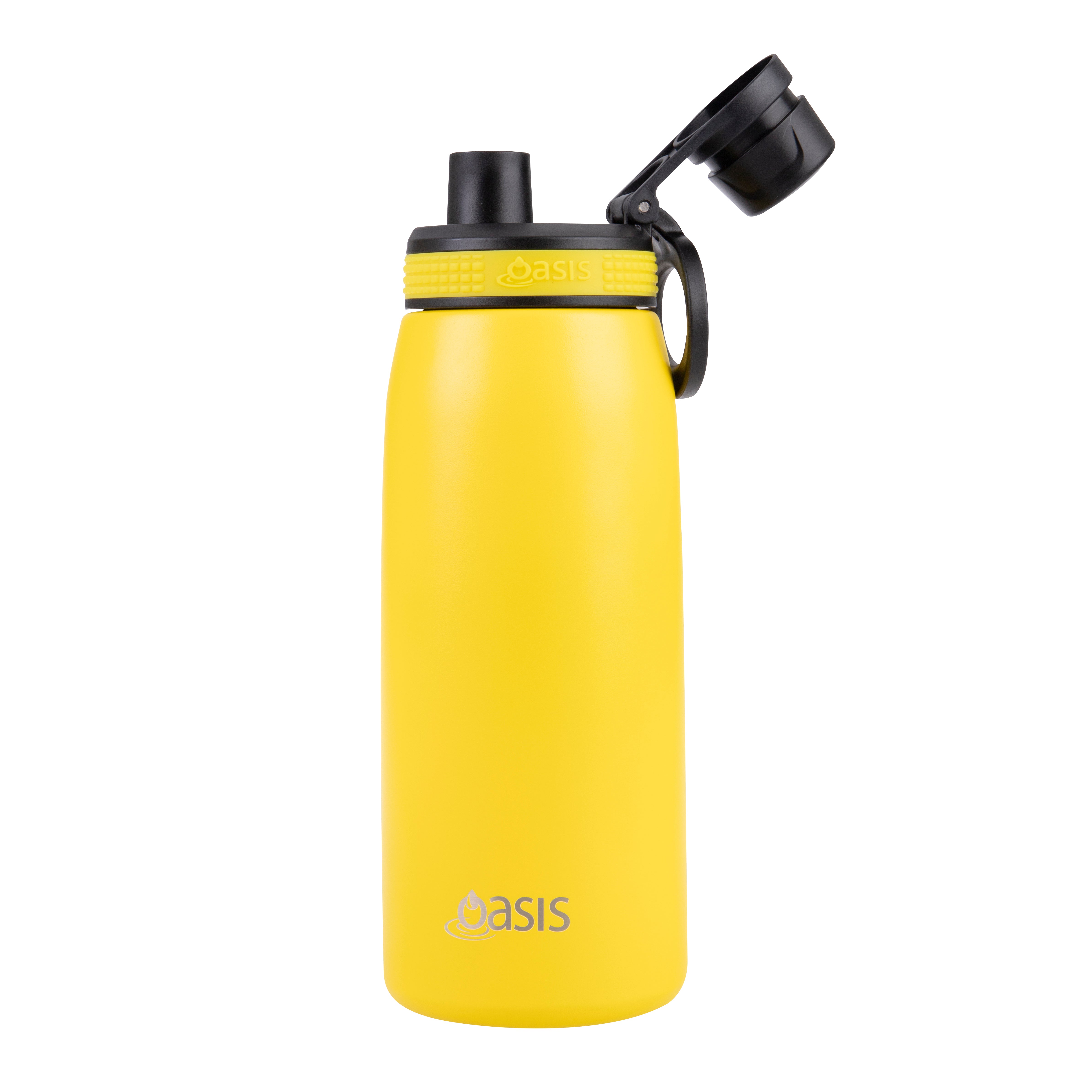 Oasis Double Wall Sports Bottle with Screw Cap 780ml - Neon Yellow