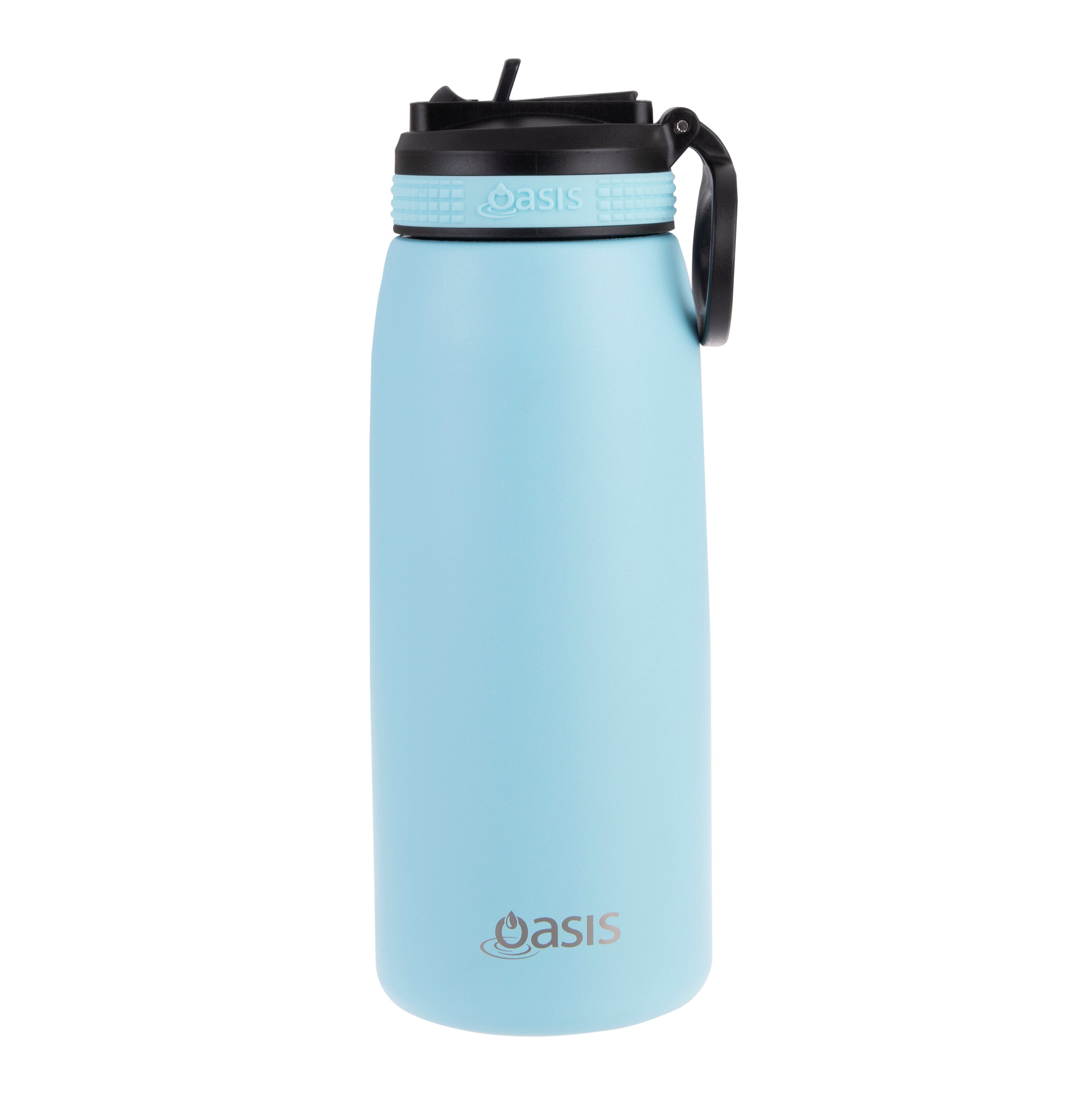 Oasis Double Wall Sports Bottle with Sipper Straw 780ml - Island Blue