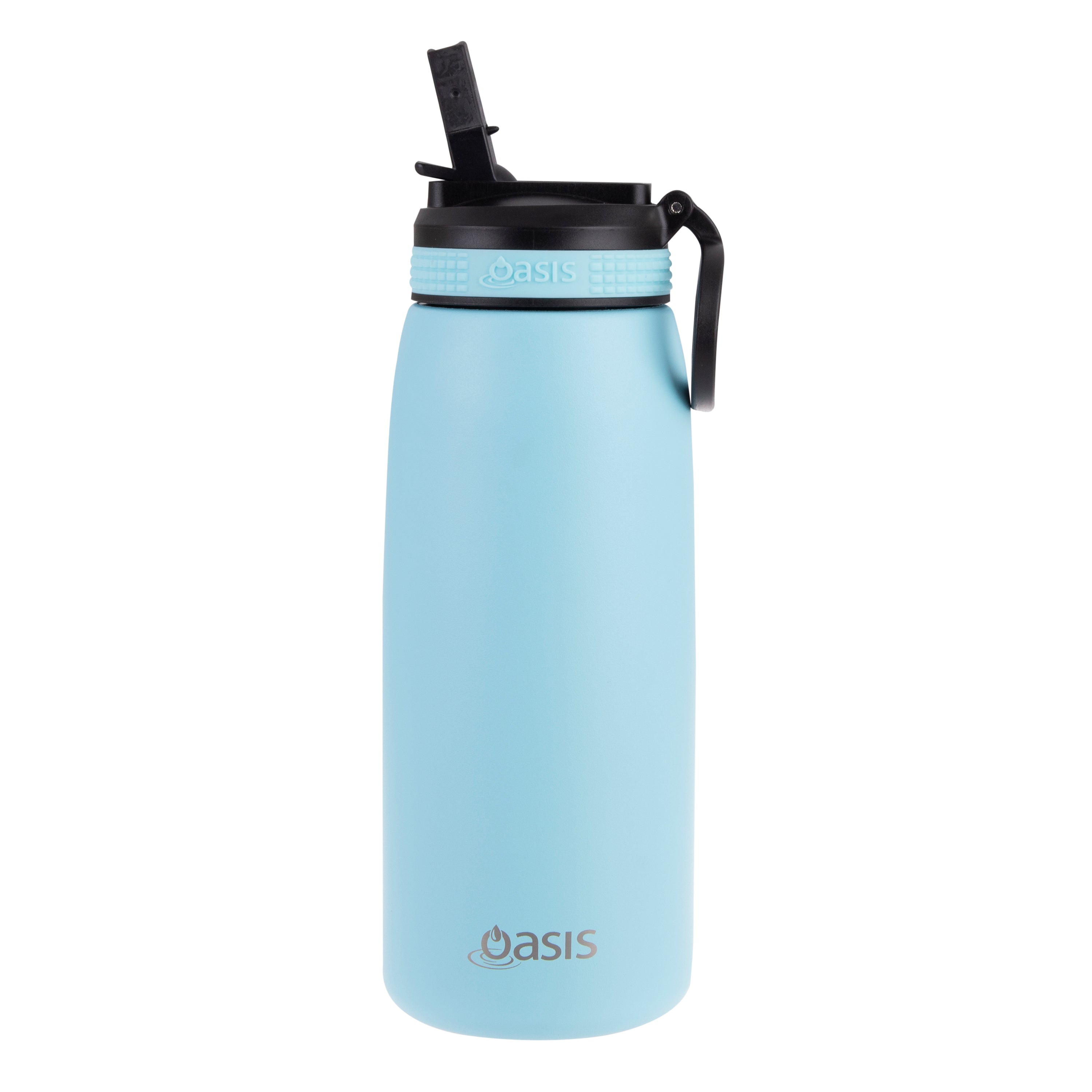 Oasis Double Wall Sports Bottle with Sipper Straw 780ml - Island Blue