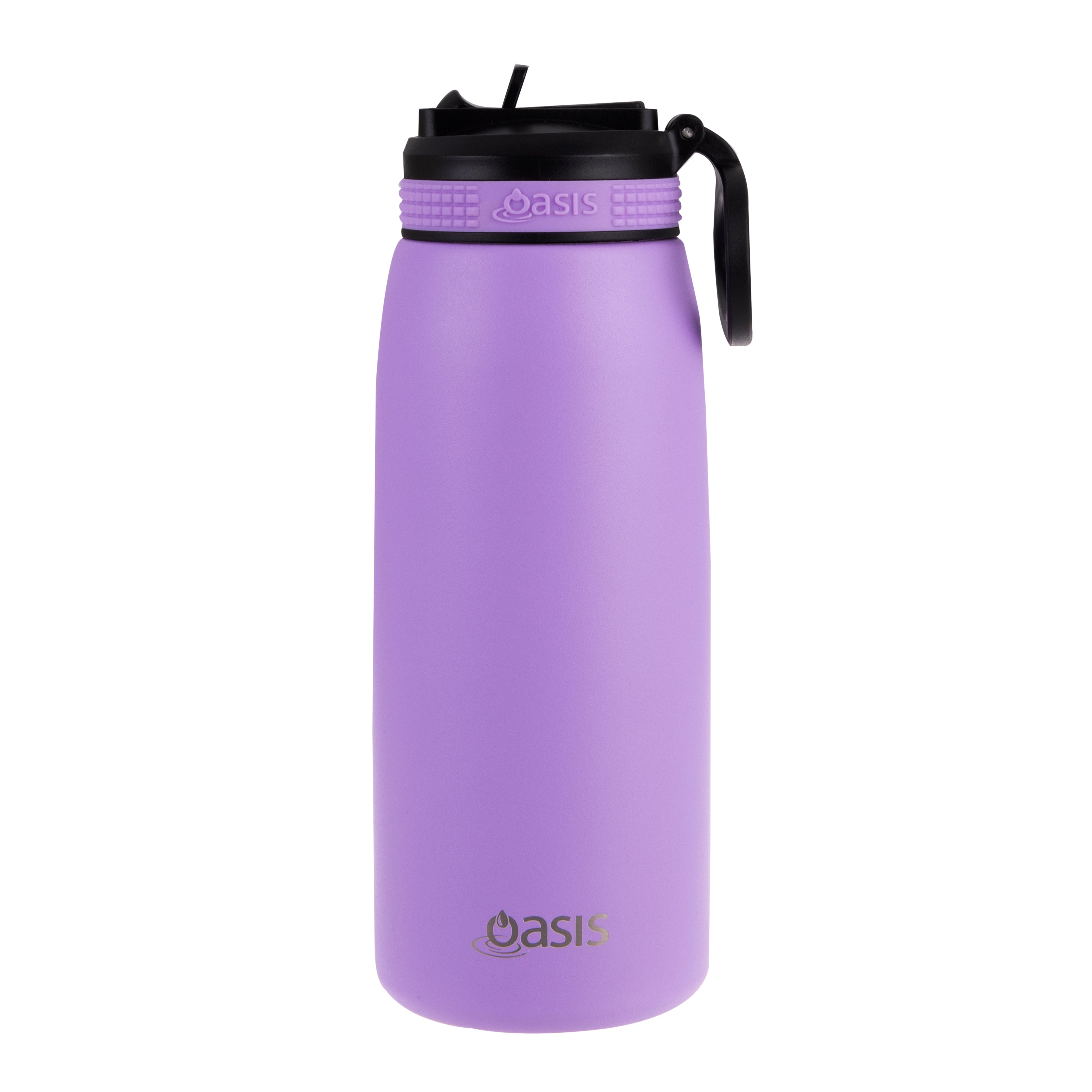 Oasis Double Wall Sports Bottle with Sipper Straw 780ml - Lavender