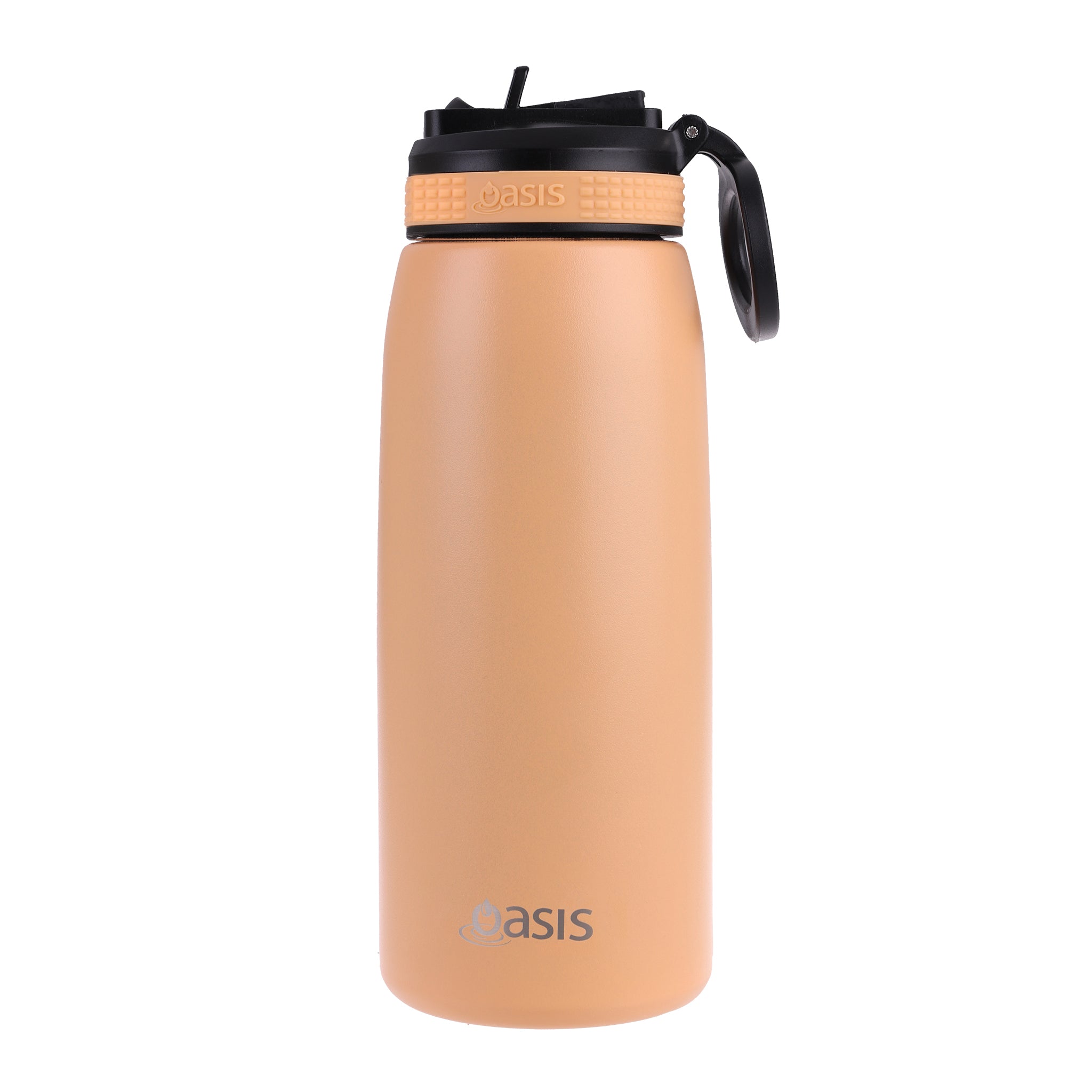 Oasis Double Wall Sports Bottle with Sipper Straw 780ml - Rockmelon