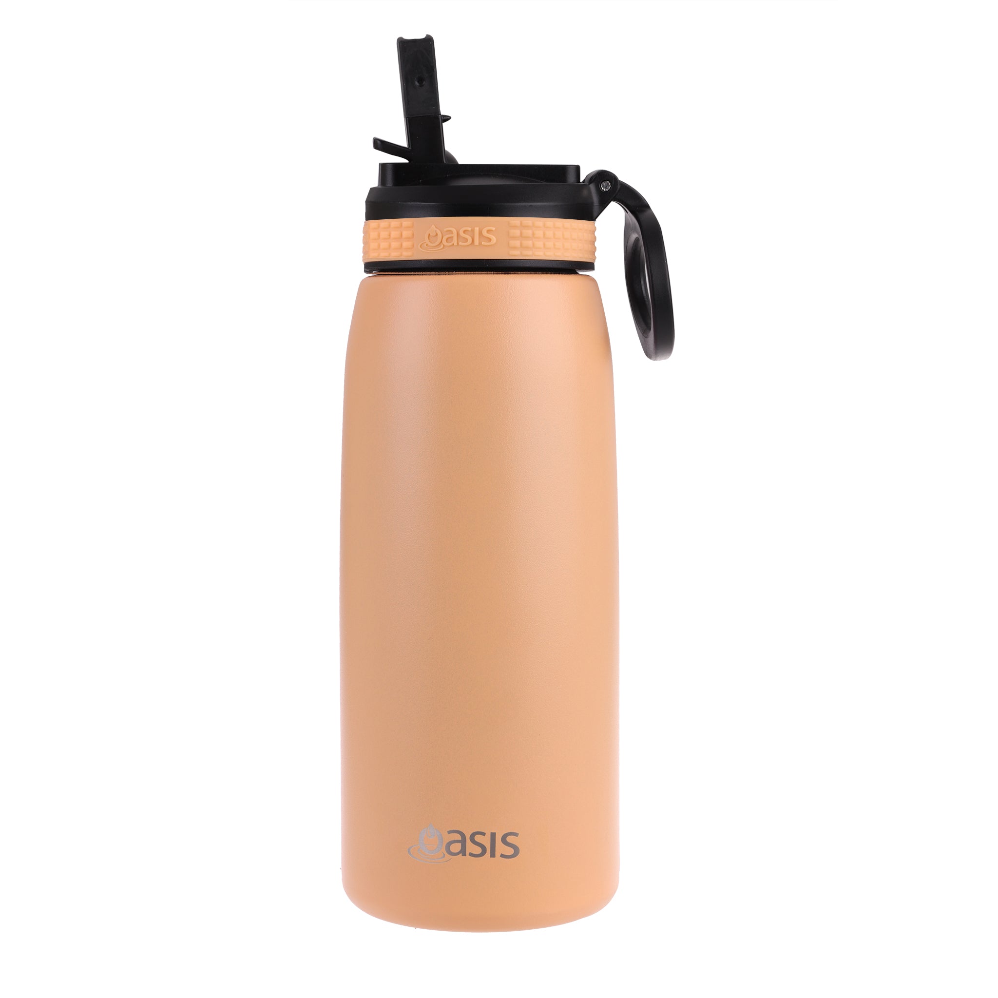 Oasis Double Wall Sports Bottle with Sipper Straw 780ml - Rockmelon