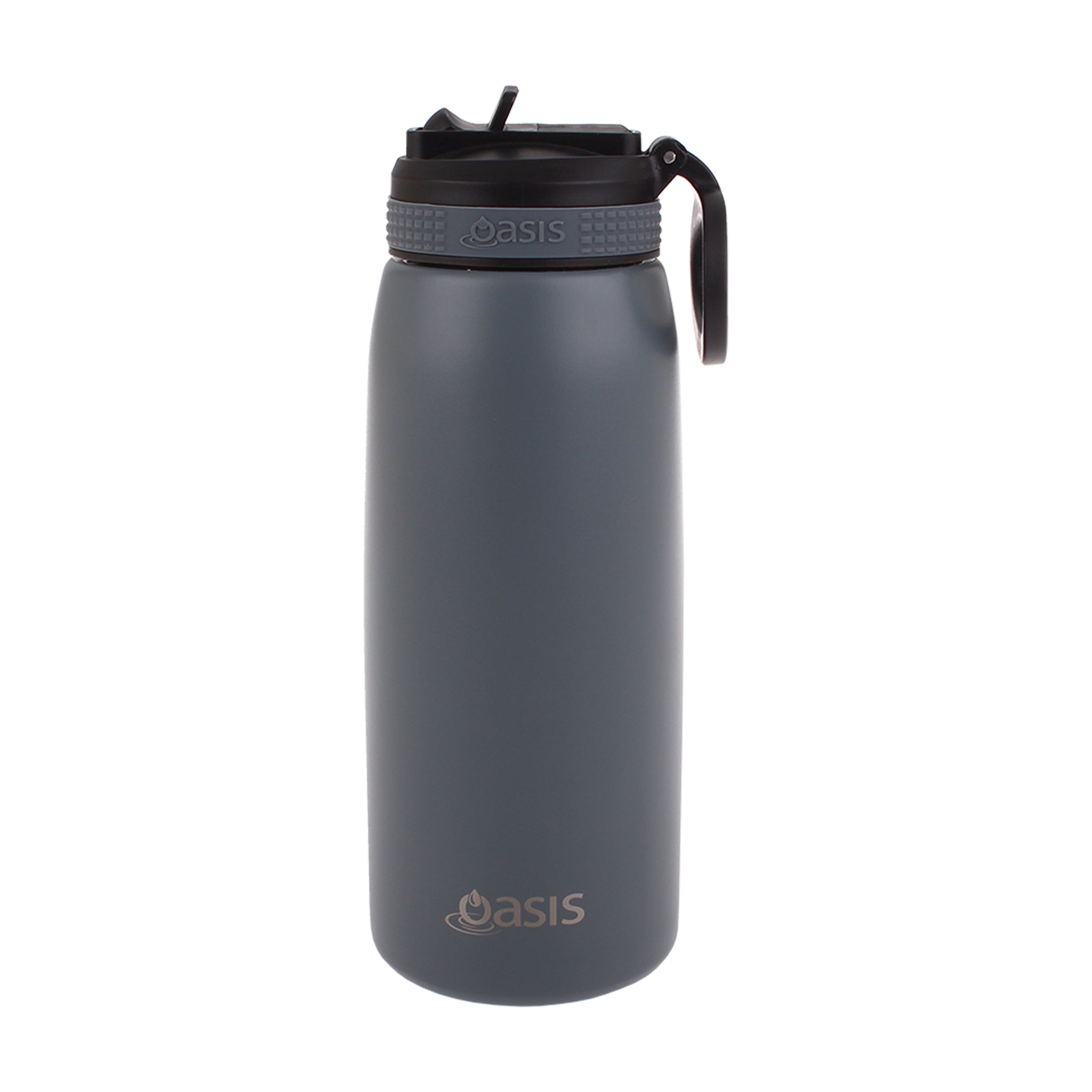 Oasis Double Wall Sports Bottle with Sipper Straw 780ml - Steel