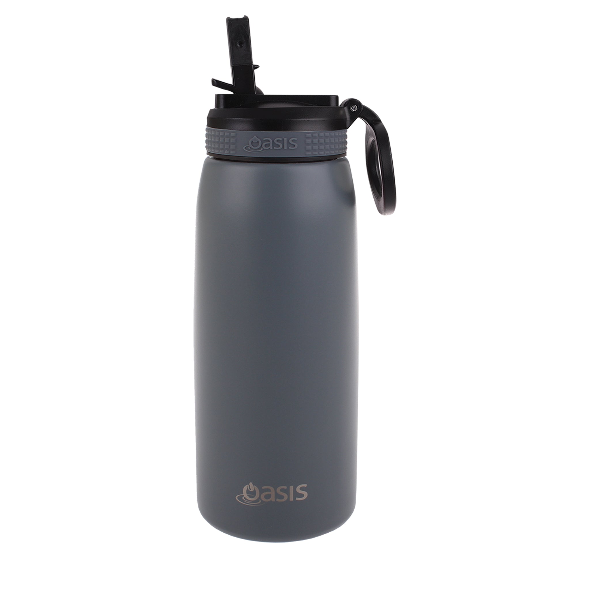 Oasis Double Wall Sports Bottle with Sipper Straw 780ml - Steel