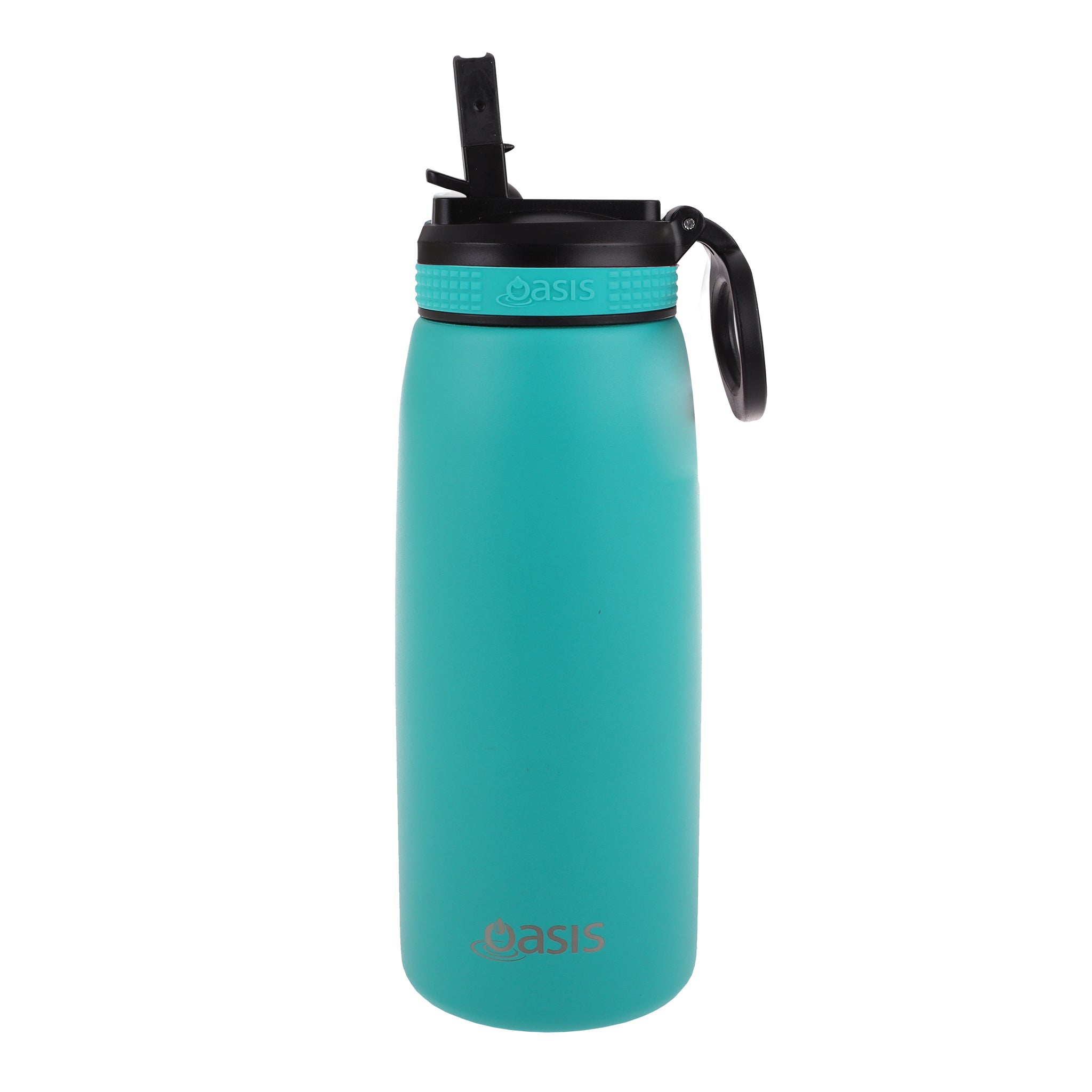 Oasis Double Wall Sports Bottle with Sipper Straw 780ml - Turquoise