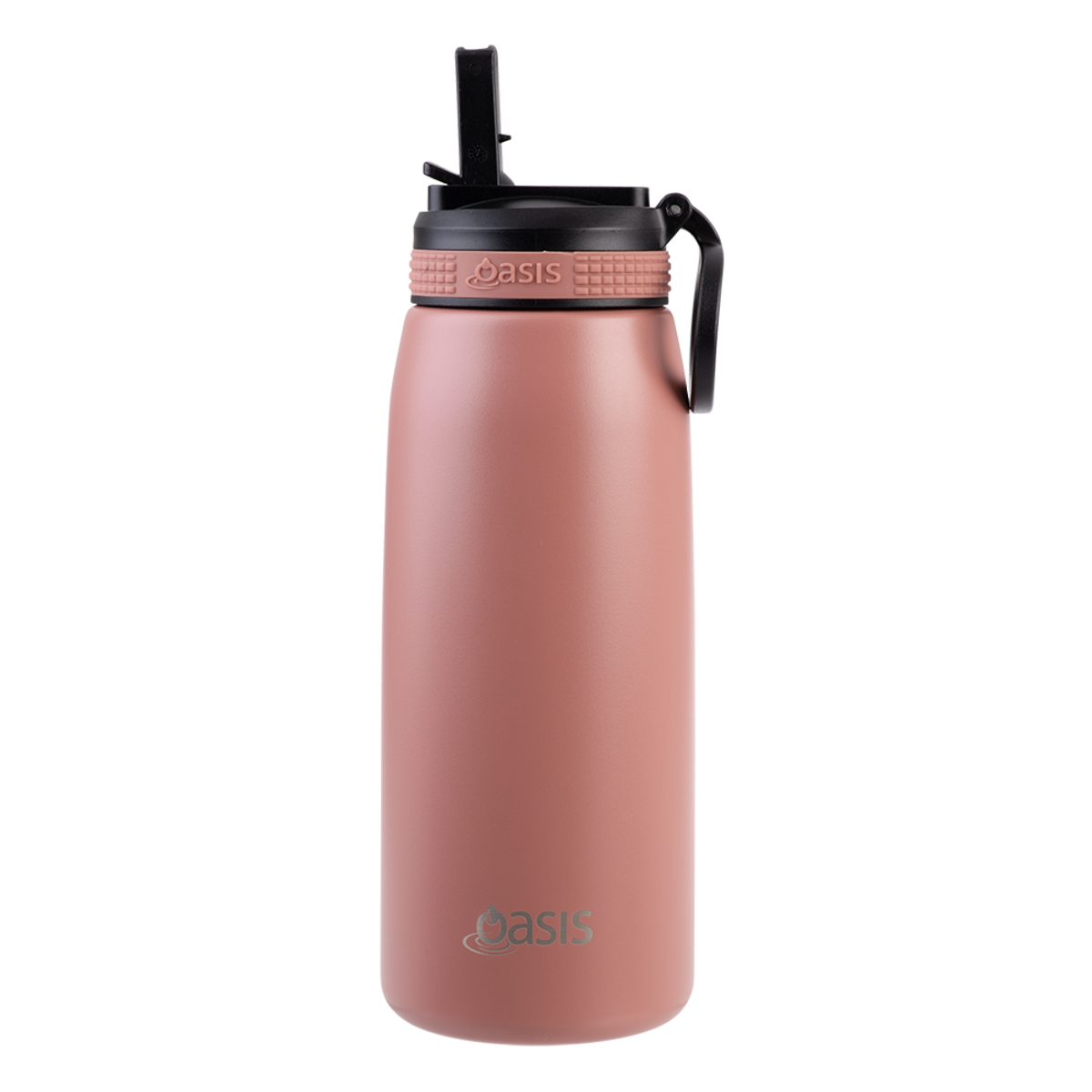Oasis Double Wall Sports Bottle with Sipper Straw 780ml - Auburn