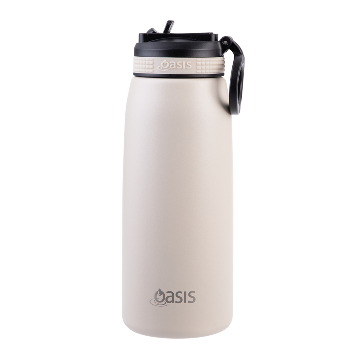 Oasis Double Wall Sports Bottle with Sipper Straw 780ml - Oat