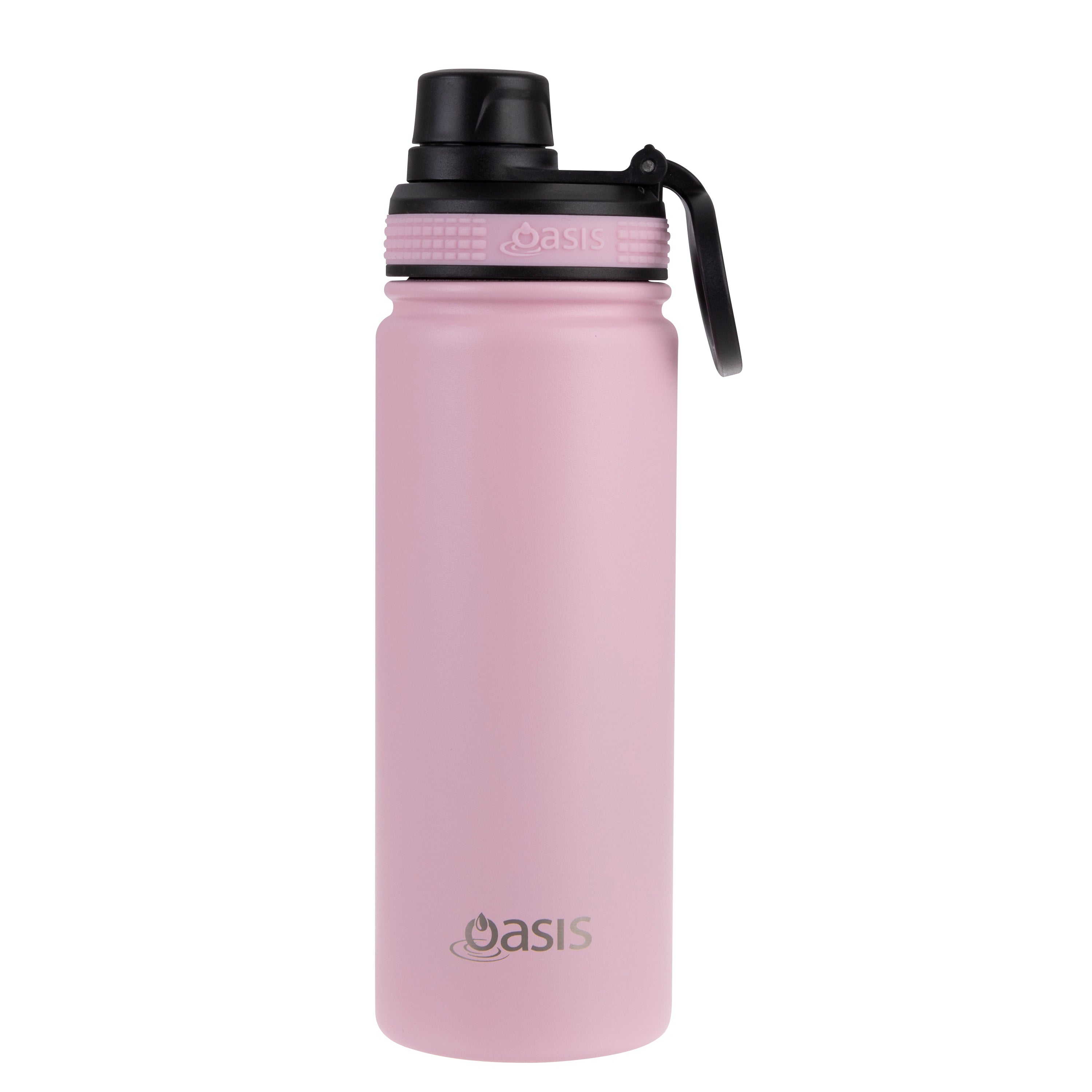 Oasis Challenger Double Wall Sports Bottle with Screw Cap 550ml - Carnation