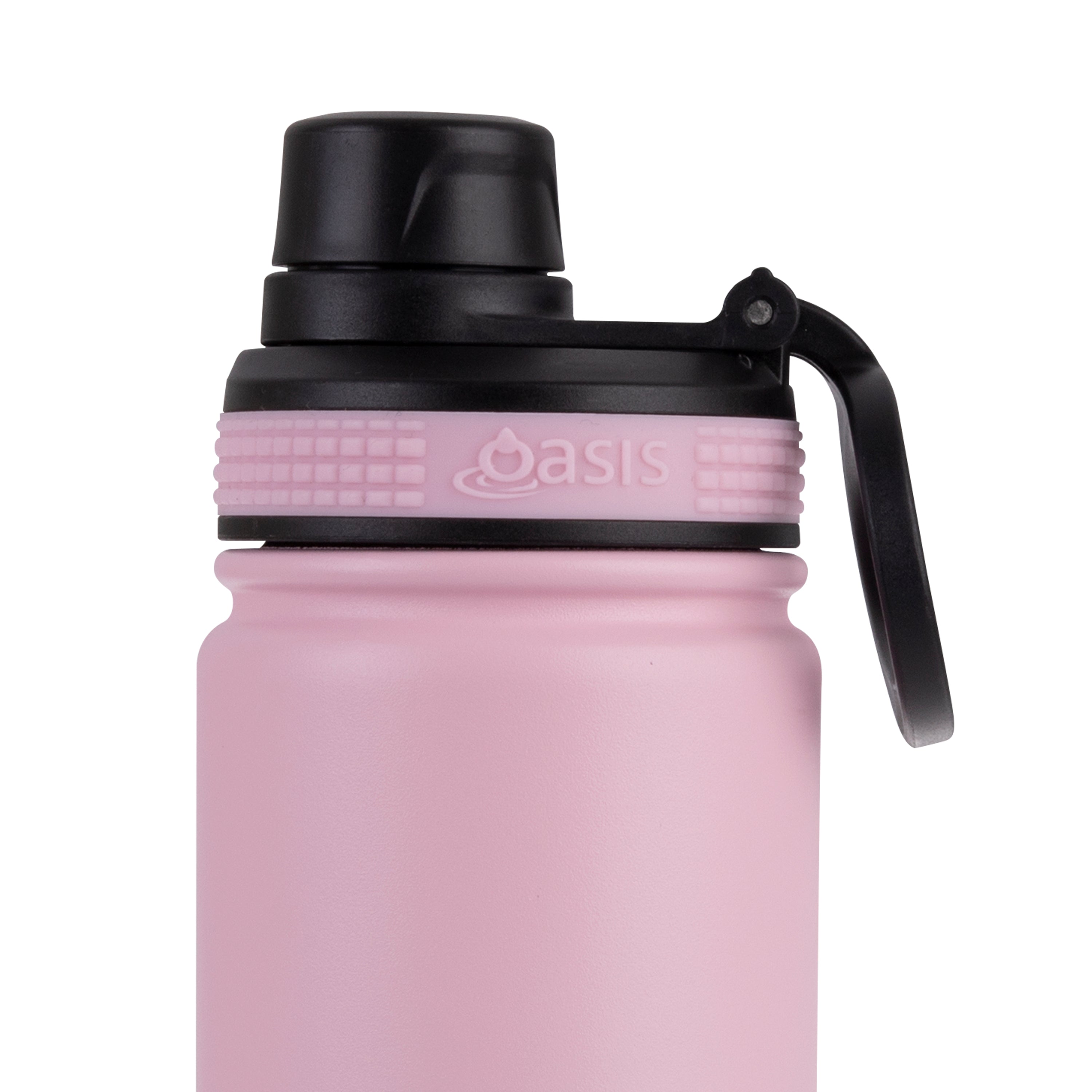 Oasis Challenger Double Wall Sports Bottle with Screw Cap 550ml - Carnation