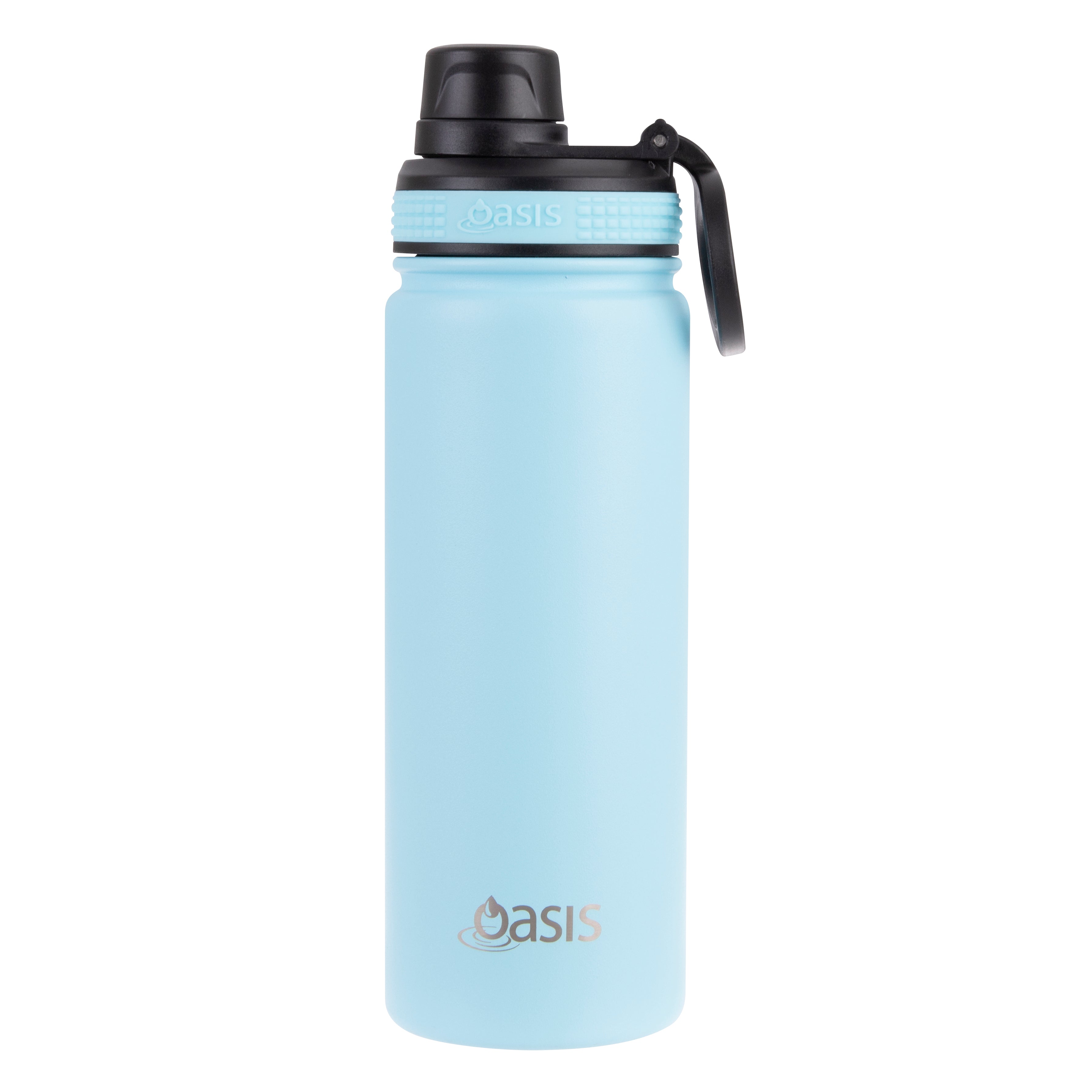 Oasis Challenger Double Wall Sports Bottle with Screw Cap 550ml - Island Blue