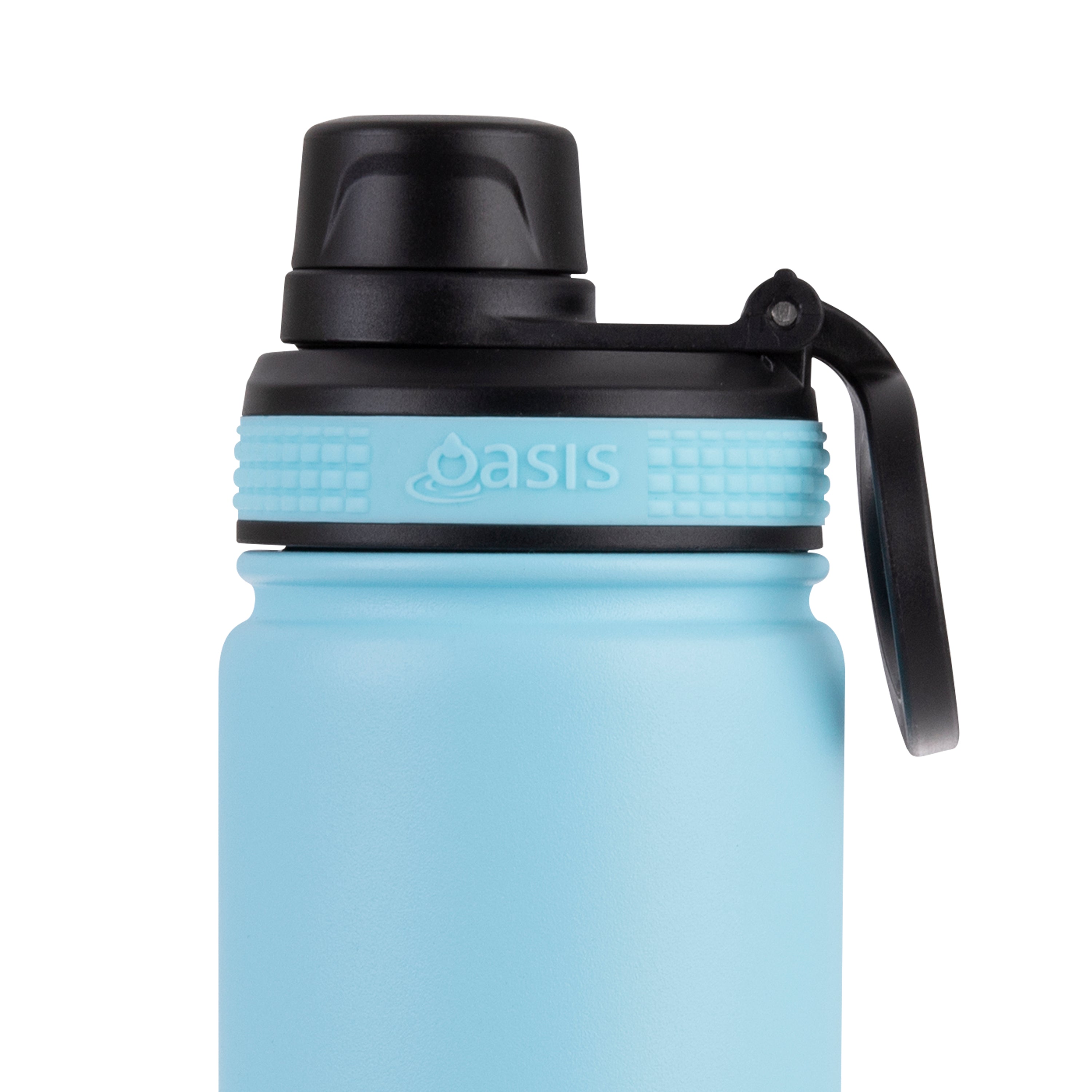 Oasis Challenger Double Wall Sports Bottle with Screw Cap 550ml - Island Blue