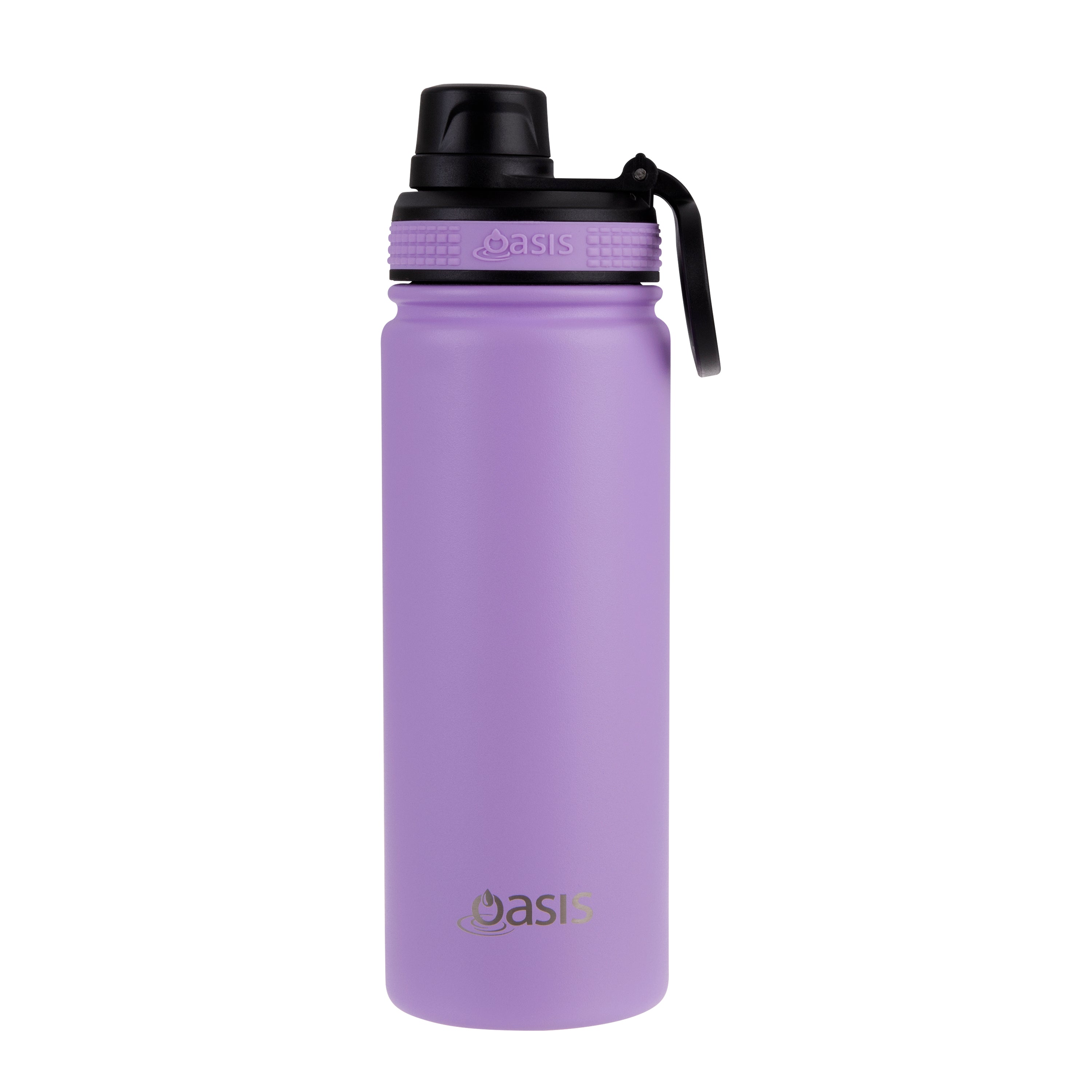 Oasis Challenger Double Wall Sports Bottle with Screw Cap 550ml - Lavender