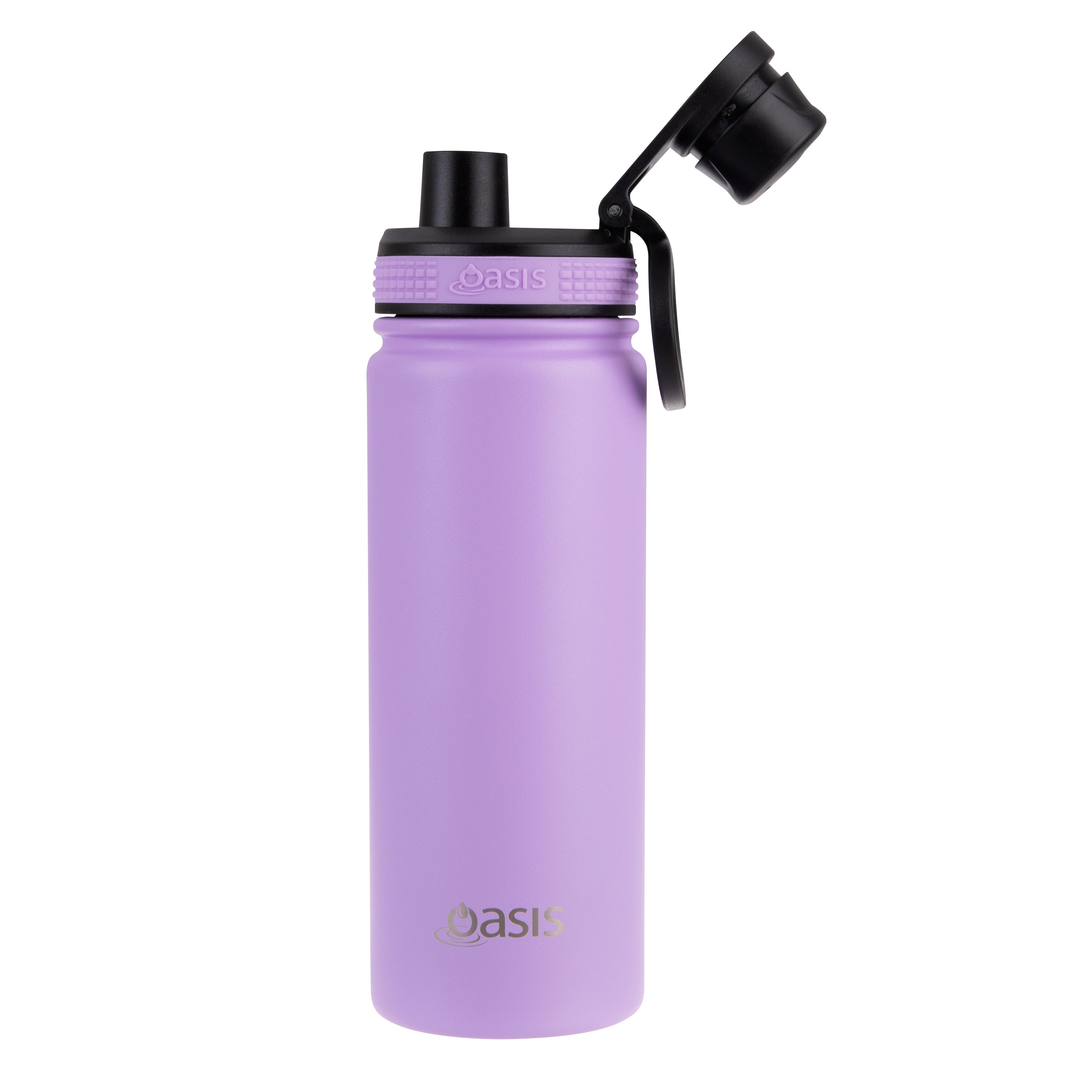 Oasis Challenger Double Wall Sports Bottle with Screw Cap 550ml - Lavender