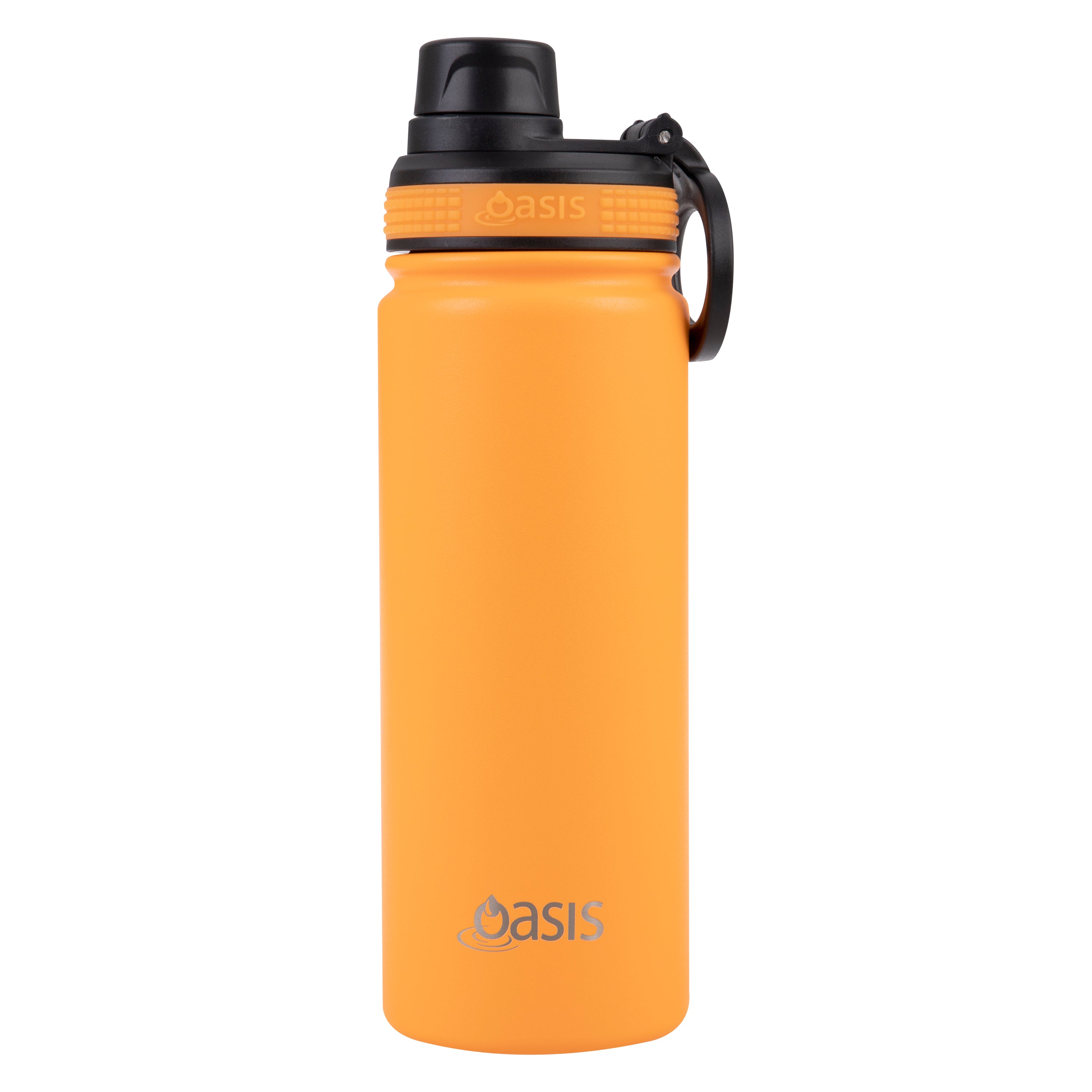 Oasis Challenger Double Wall Sports Bottle with Screw Cap 550ml - Neon Orange