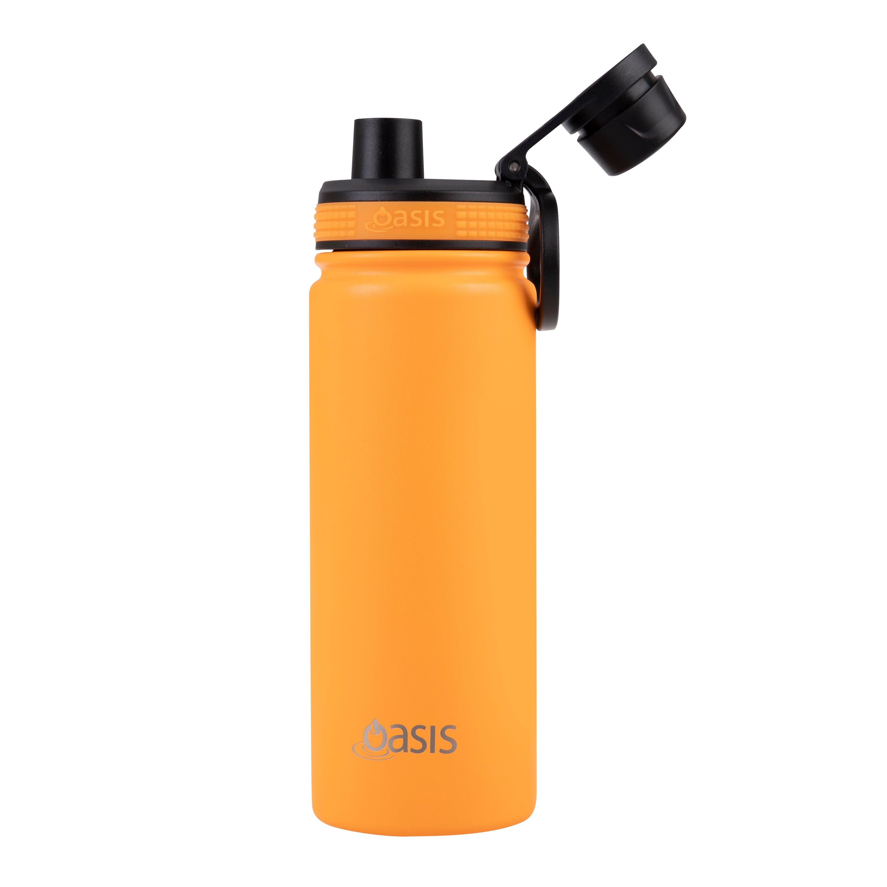Oasis Challenger Double Wall Sports Bottle with Screw Cap 550ml - Neon Orange