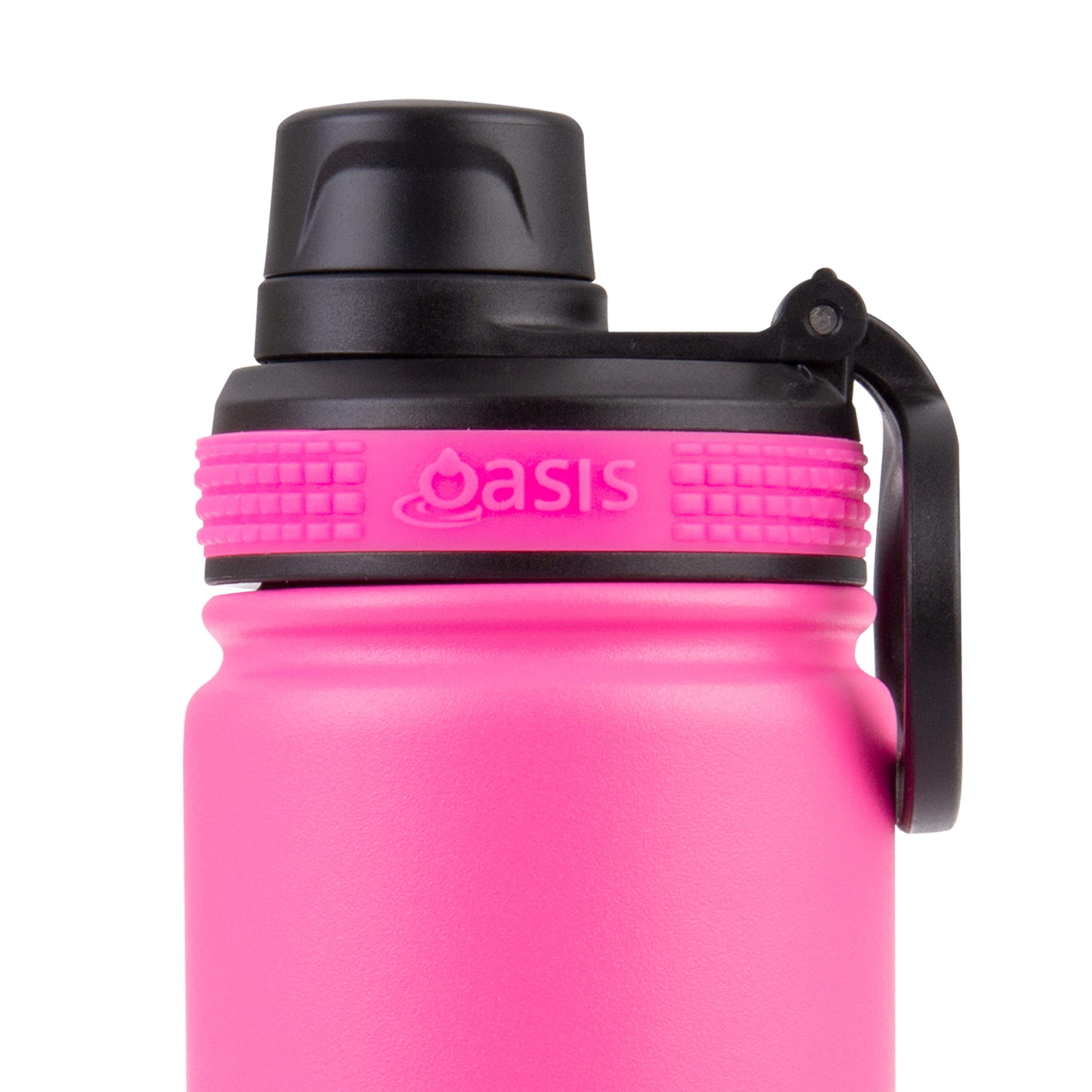 Oasis Challenger Double Wall Sports Bottle with Screw Cap 550ml - Neon Pink