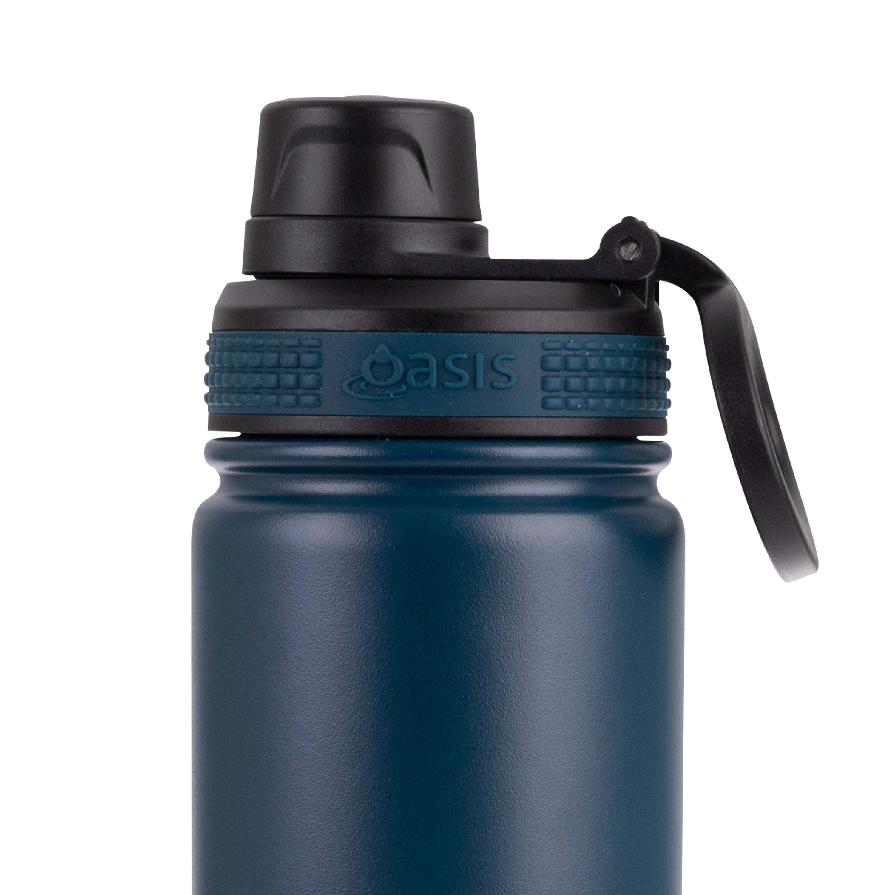 Oasis Challenger Double Wall Sports Bottle with Screw Cap 550ml - Navy