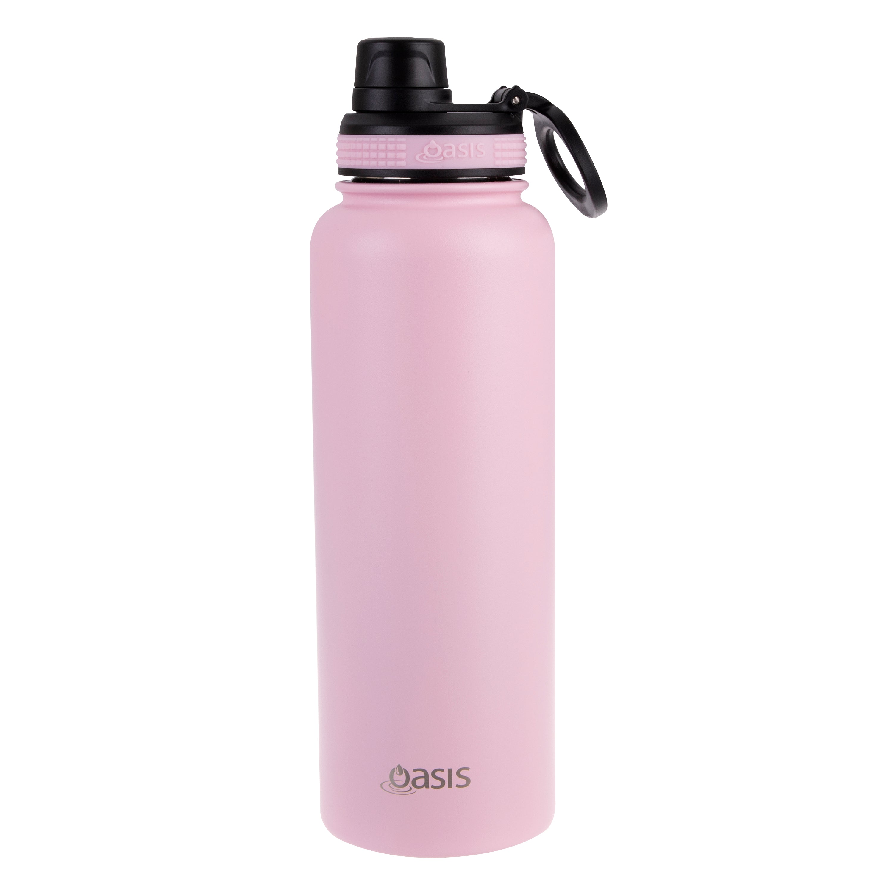 Oasis Challenger Double Wall Sports Bottle with Screw Cap 1.1L - Carnation