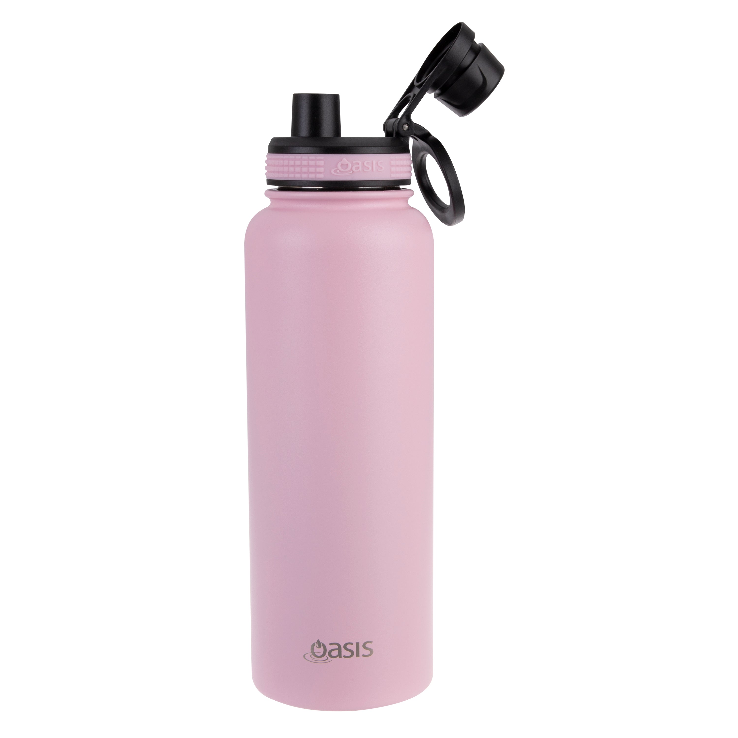 Oasis Challenger Double Wall Sports Bottle with Screw Cap 1.1L - Carnation