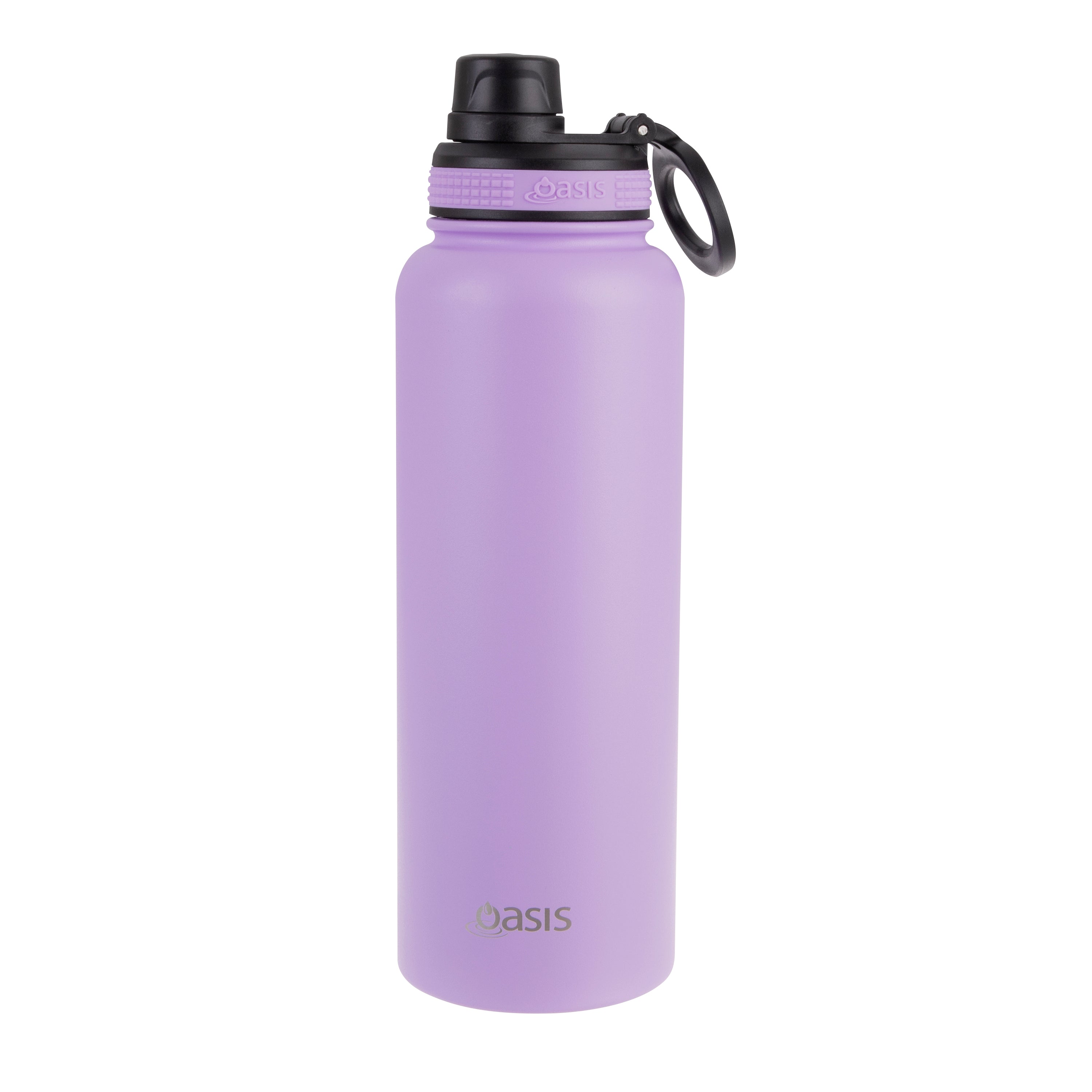 Oasis Challenger Double Wall Sports Bottle with Screw Cap 1.1L - Lavender