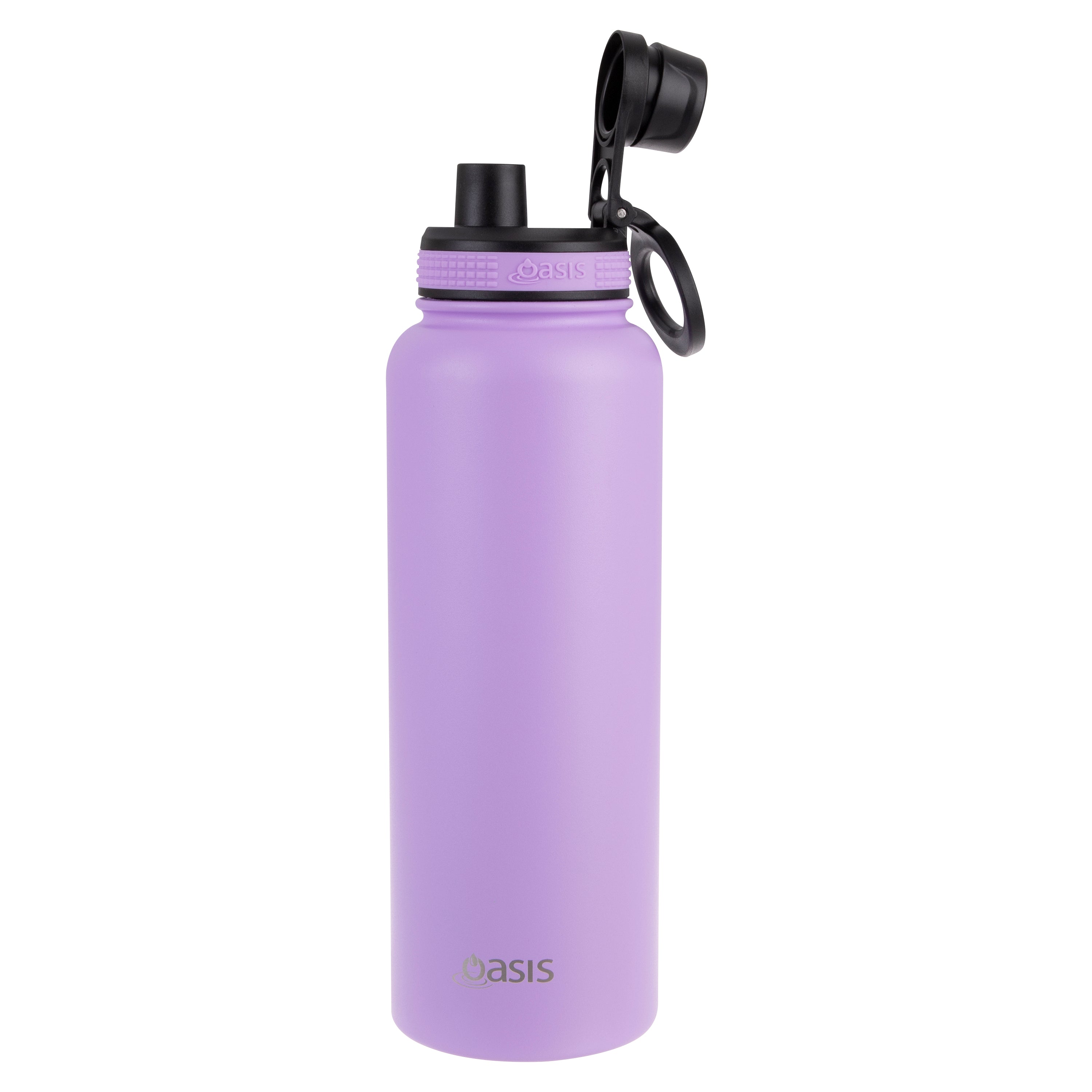 Oasis Challenger Double Wall Sports Bottle with Screw Cap 1.1L - Lavender