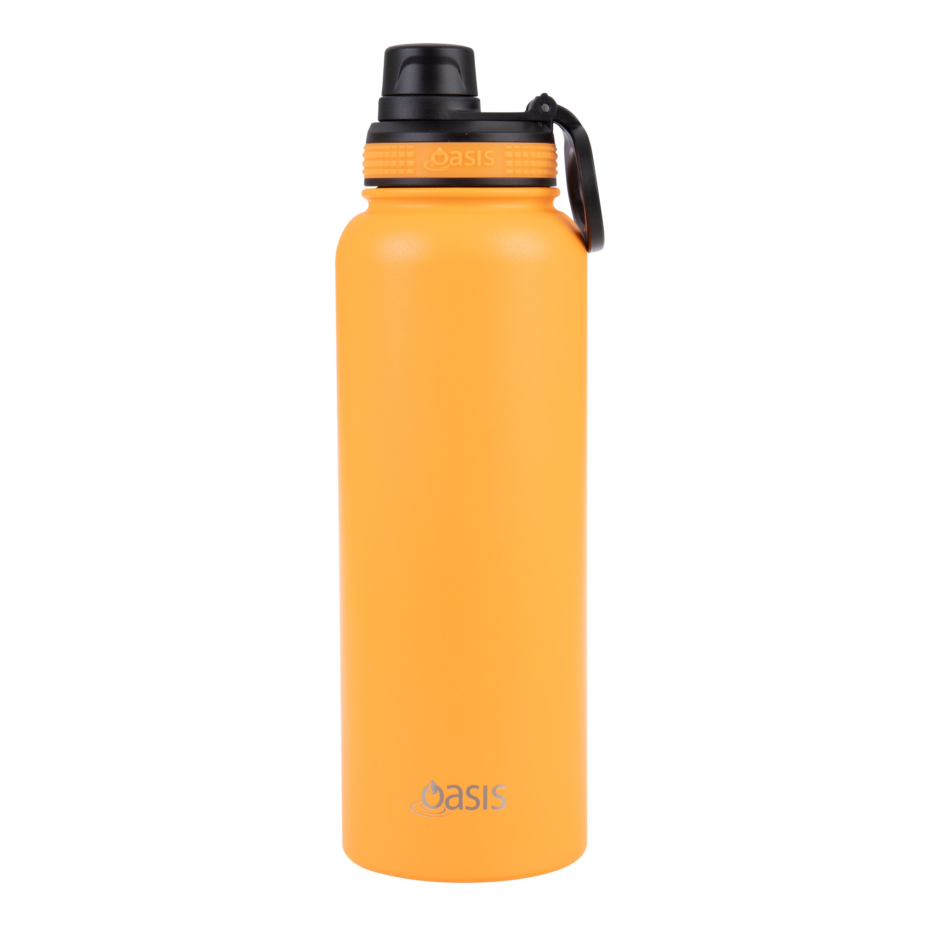 Oasis Challenger Double Wall Sports Bottle with Screw Cap 1.1L - Neon Orange