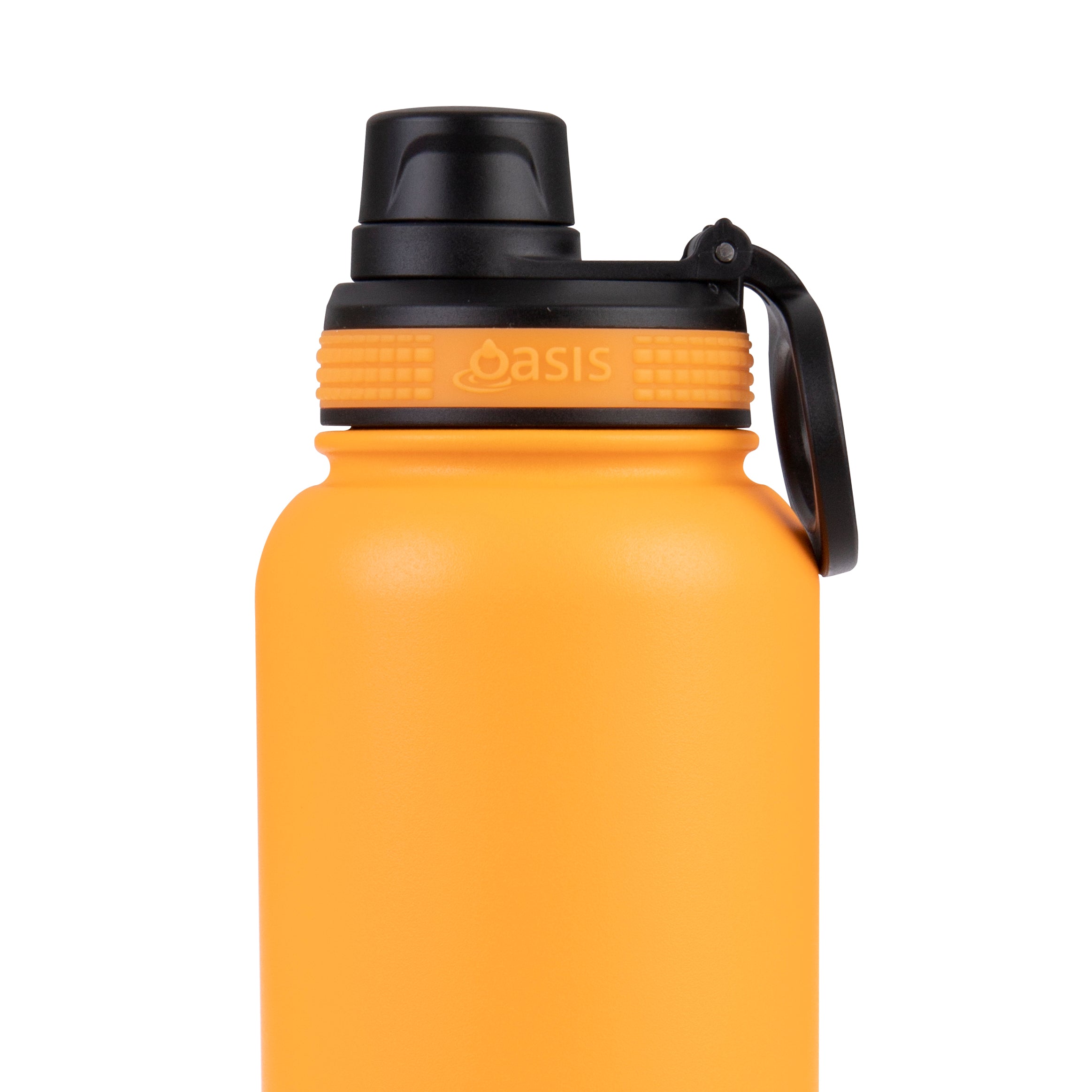 Oasis Challenger Double Wall Sports Bottle with Screw Cap 1.1L - Neon Orange