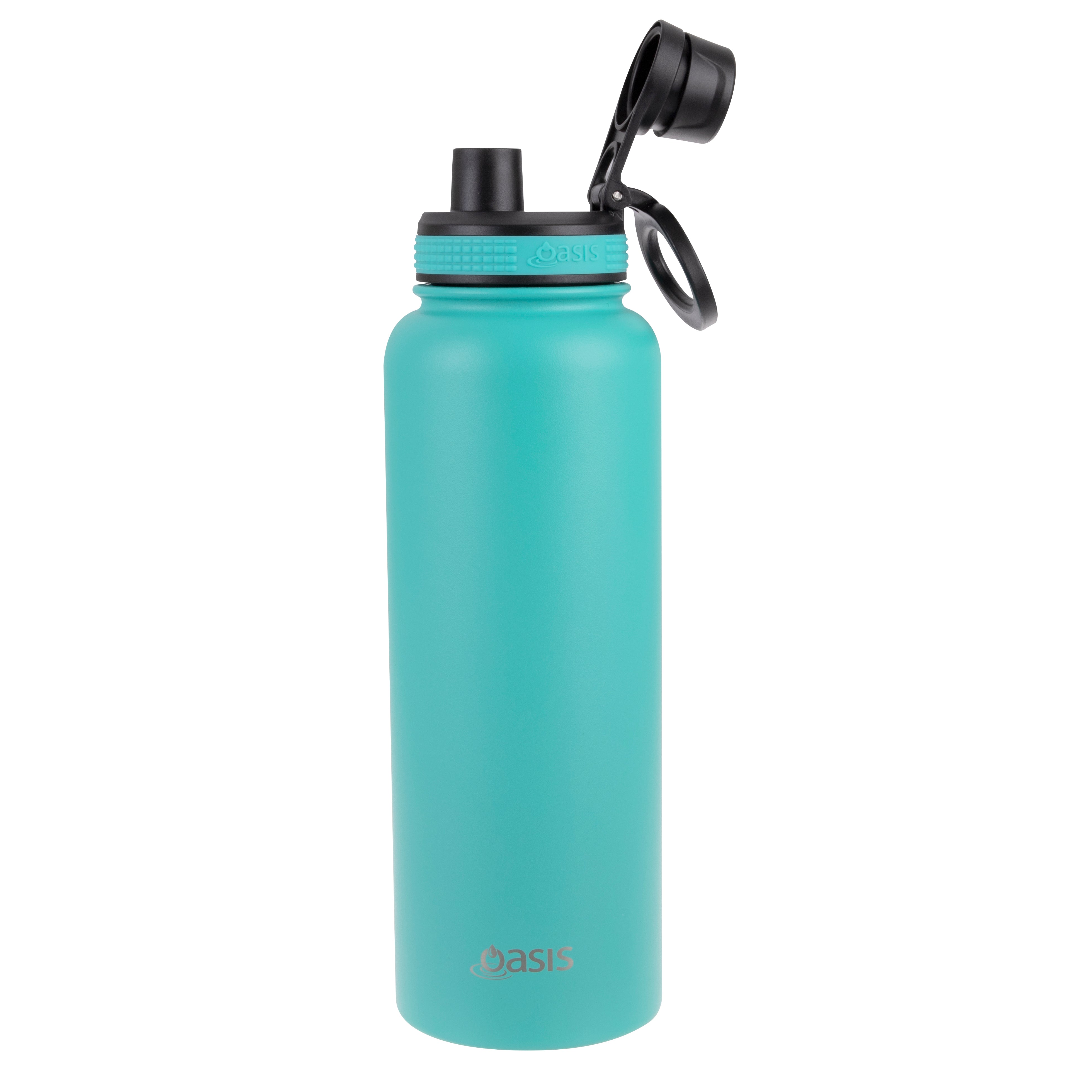 Oasis Challenger Double Wall Sports Bottle with Screw Cap 1.1L - Turquoise