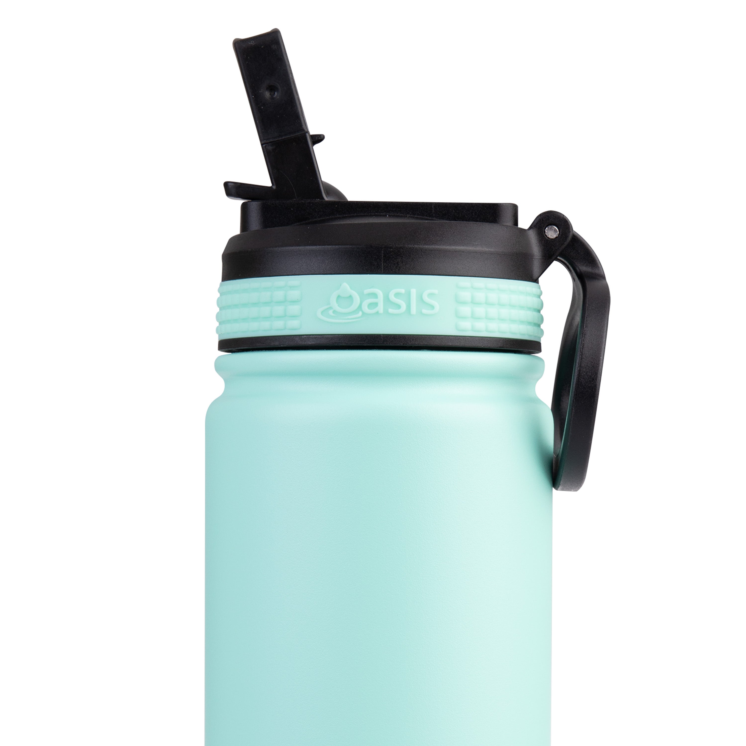 Oasis Challenger Double Wall Sports Bottle with Sipper Straw 550ml - Mint