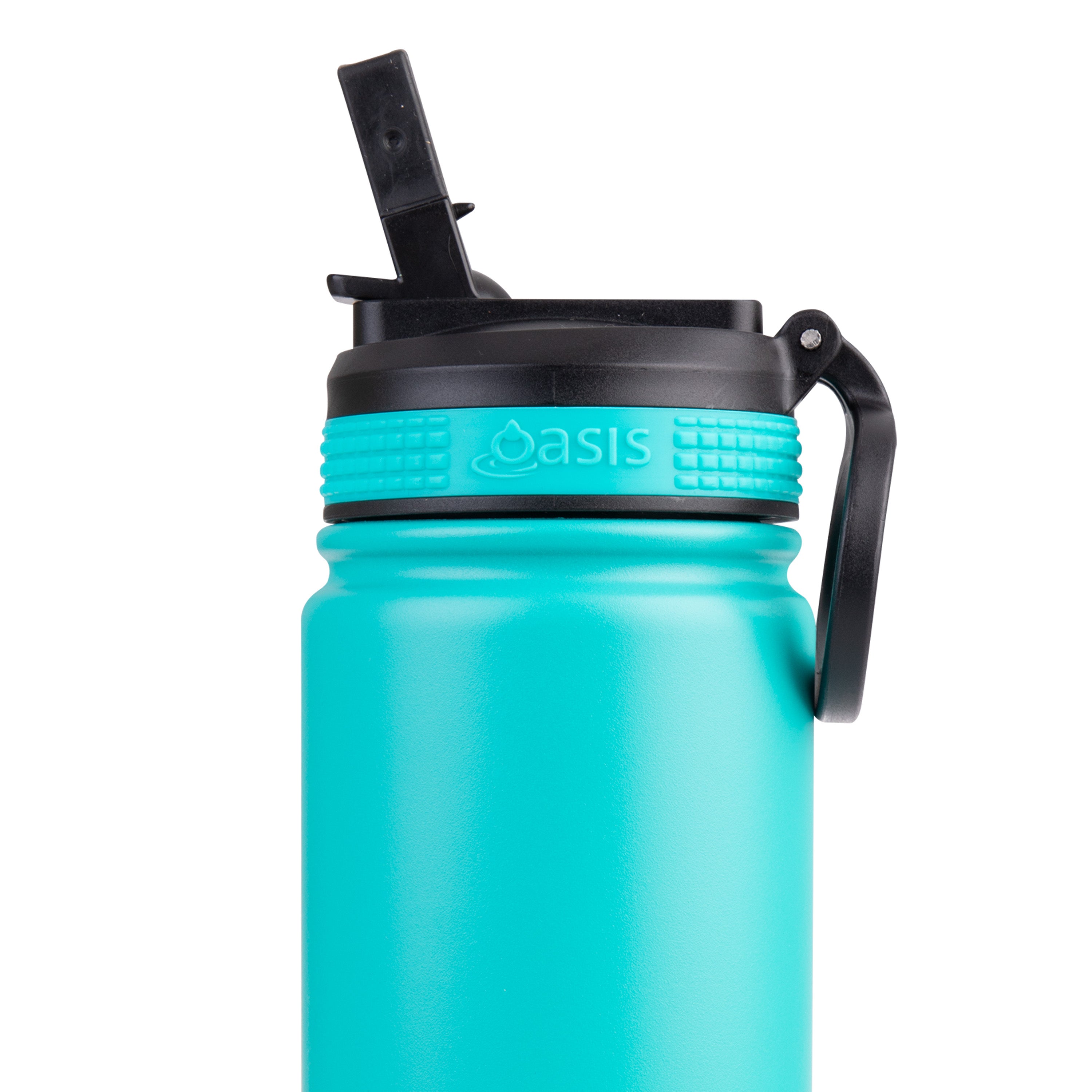 Oasis Challenger Double Wall Sports Bottle with Sipper Straw 550ml - Turquoise
