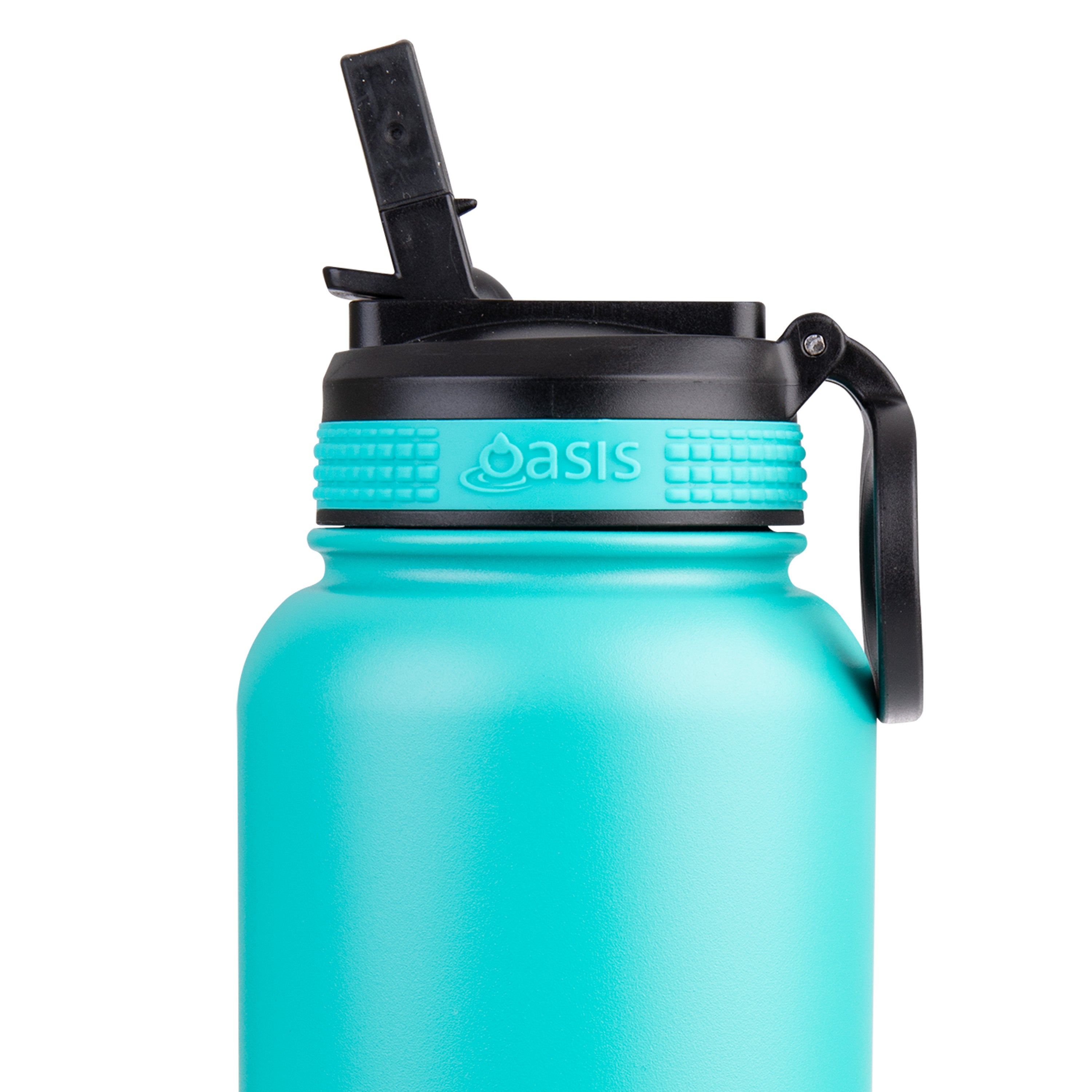Oasis Challenger Double Wall Sports Bottle with Sipper Straw 1.1L - Turquoise