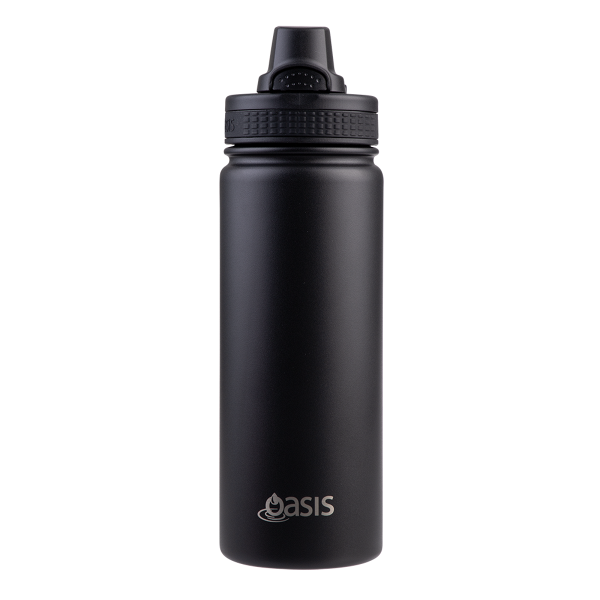 Oasis Challenger Double Wall Sports Bottle Quick Release 550ml - Black