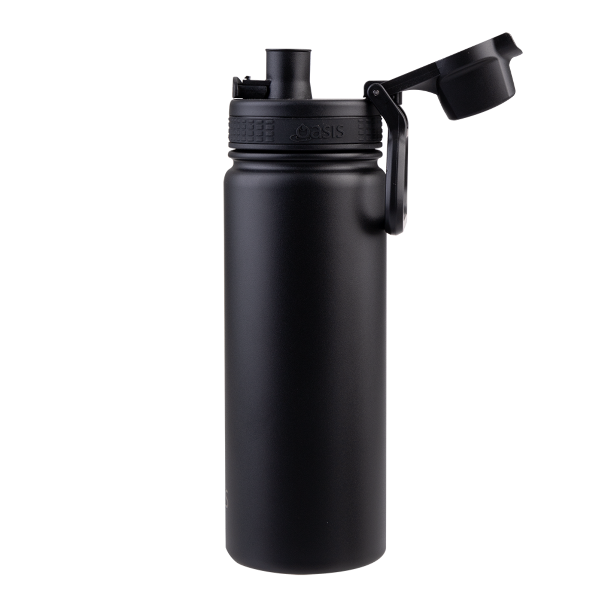 Oasis Challenger Double Wall Sports Bottle Quick Release 550ml - Black
