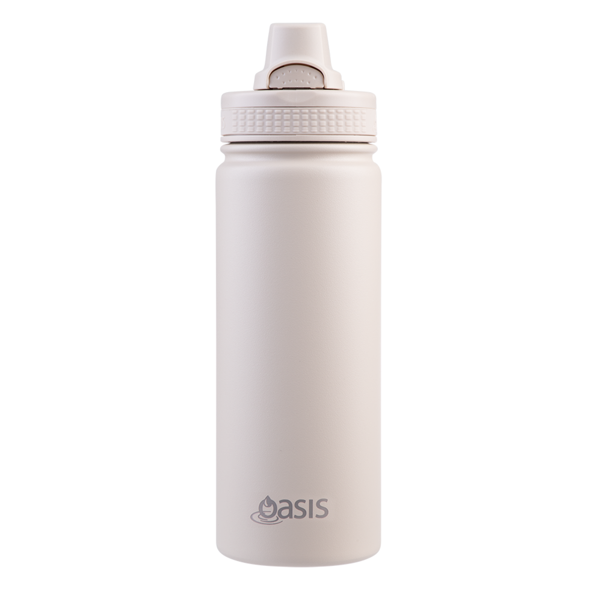 Oasis Challenger Double Wall Sports Bottle Quick Release 550ml - Oat