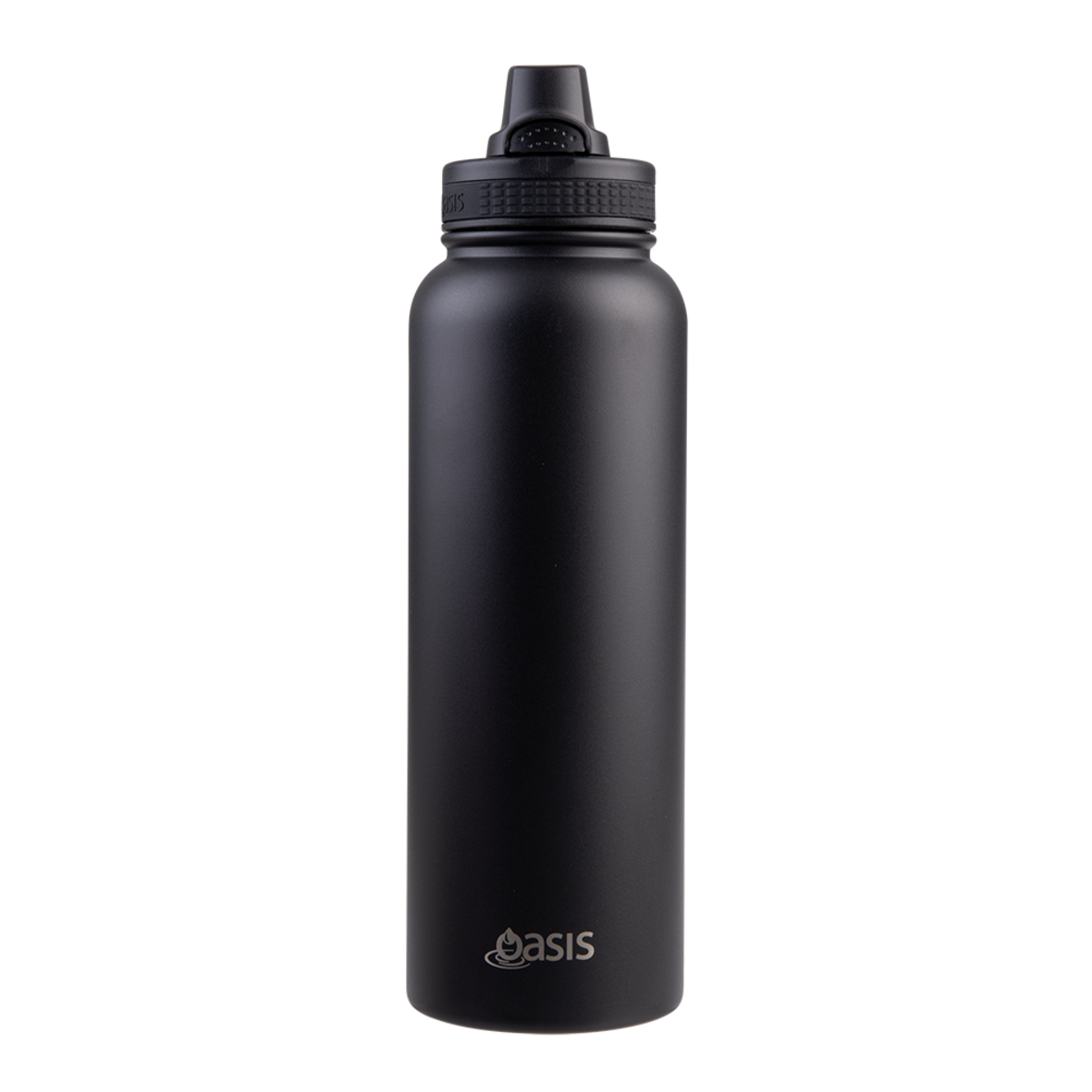 Oasis Challenger Double Wall Sports Bottle Quick Release 1.1L - Black