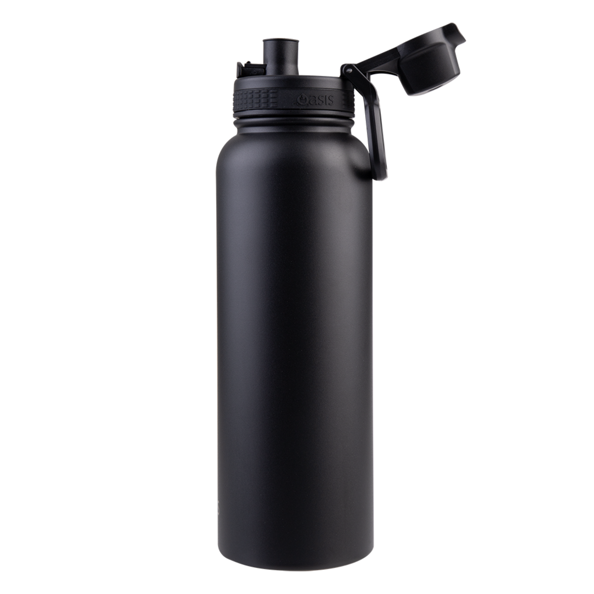 Oasis Challenger Double Wall Sports Bottle Quick Release 1.1L - Black