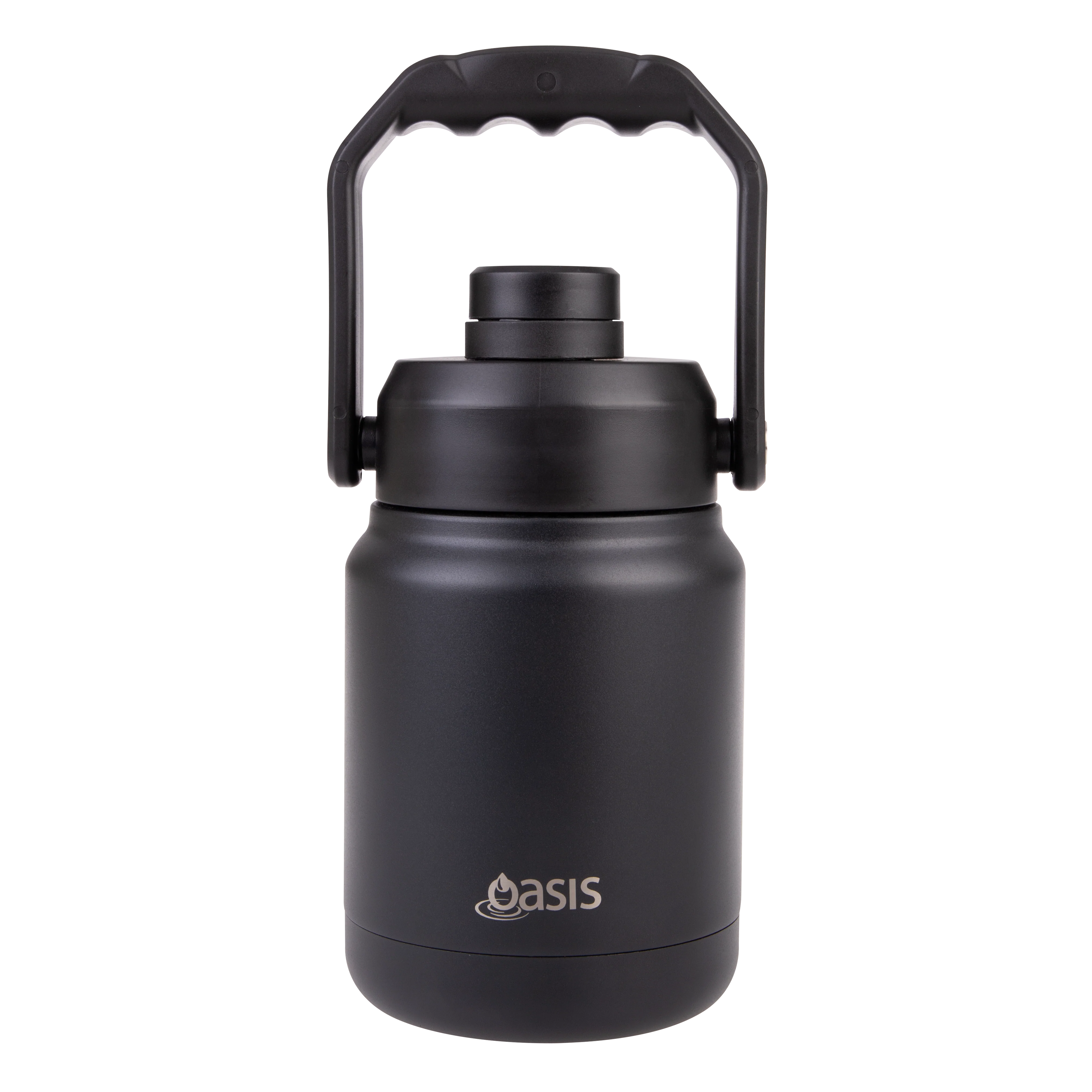 Oasis Double Wall Mini Jug with Carry Handle 1.2L - Black