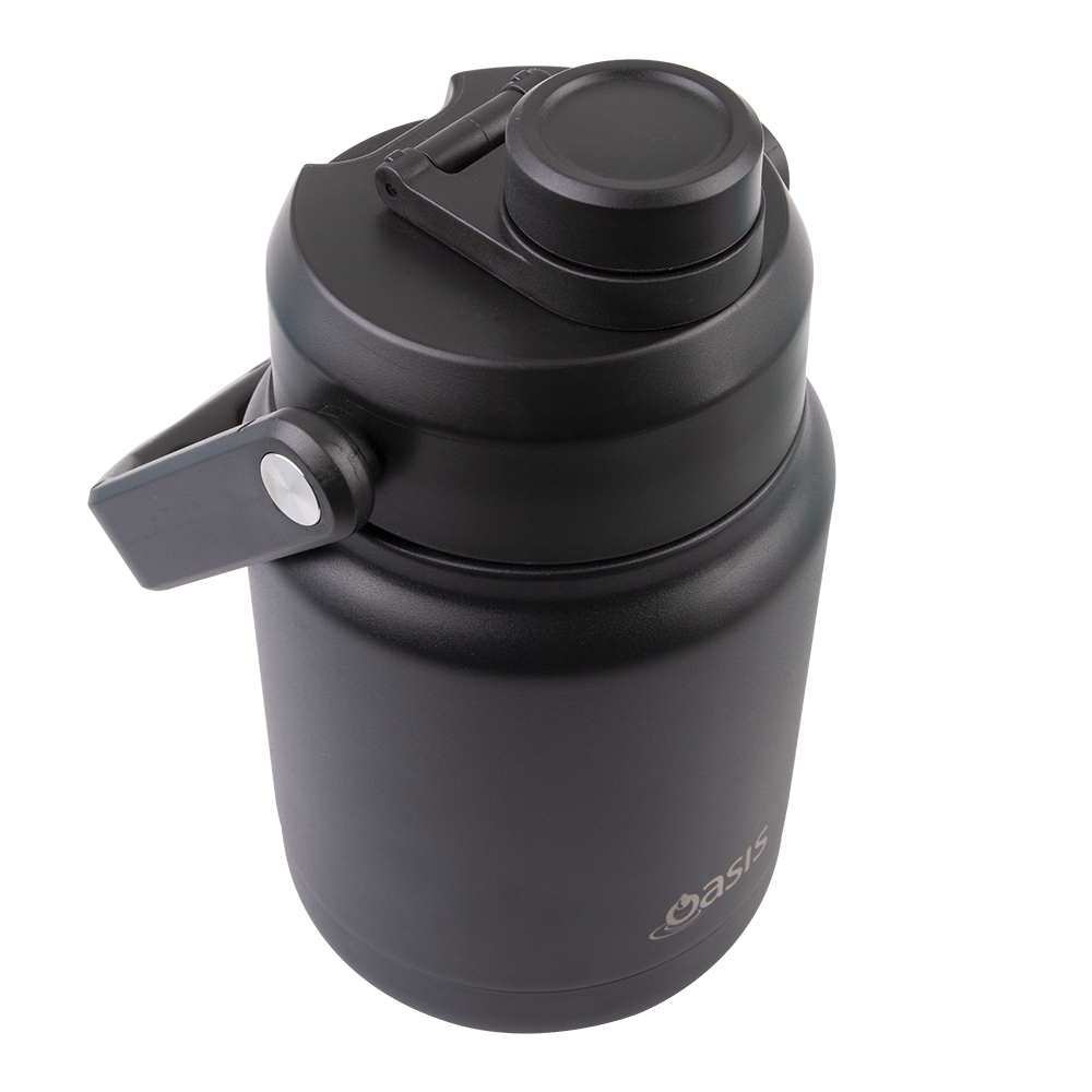 Oasis Carry Handle Lid – For 1.2L Stainless Steel Double Wall Mini Jug (8897-0) - Black