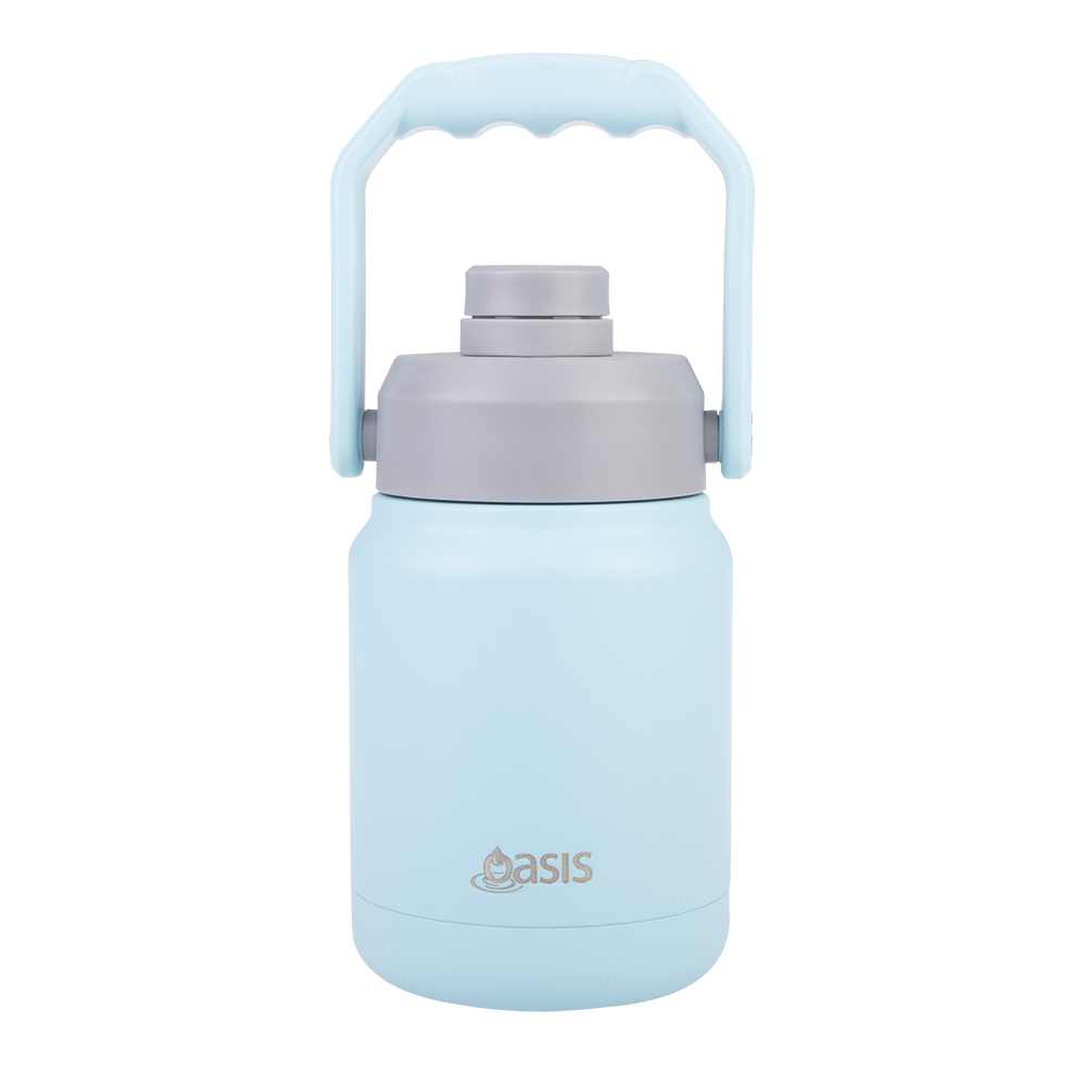 Oasis Double Wall Mini Jug with Carry Handle 1.2L - Island Blue
